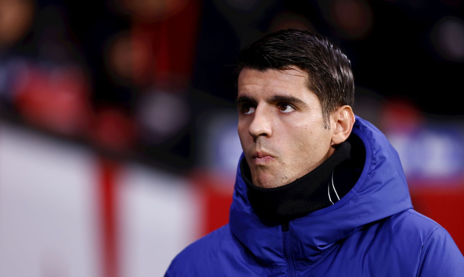 Morata, en el encuentro ante el Barcelona