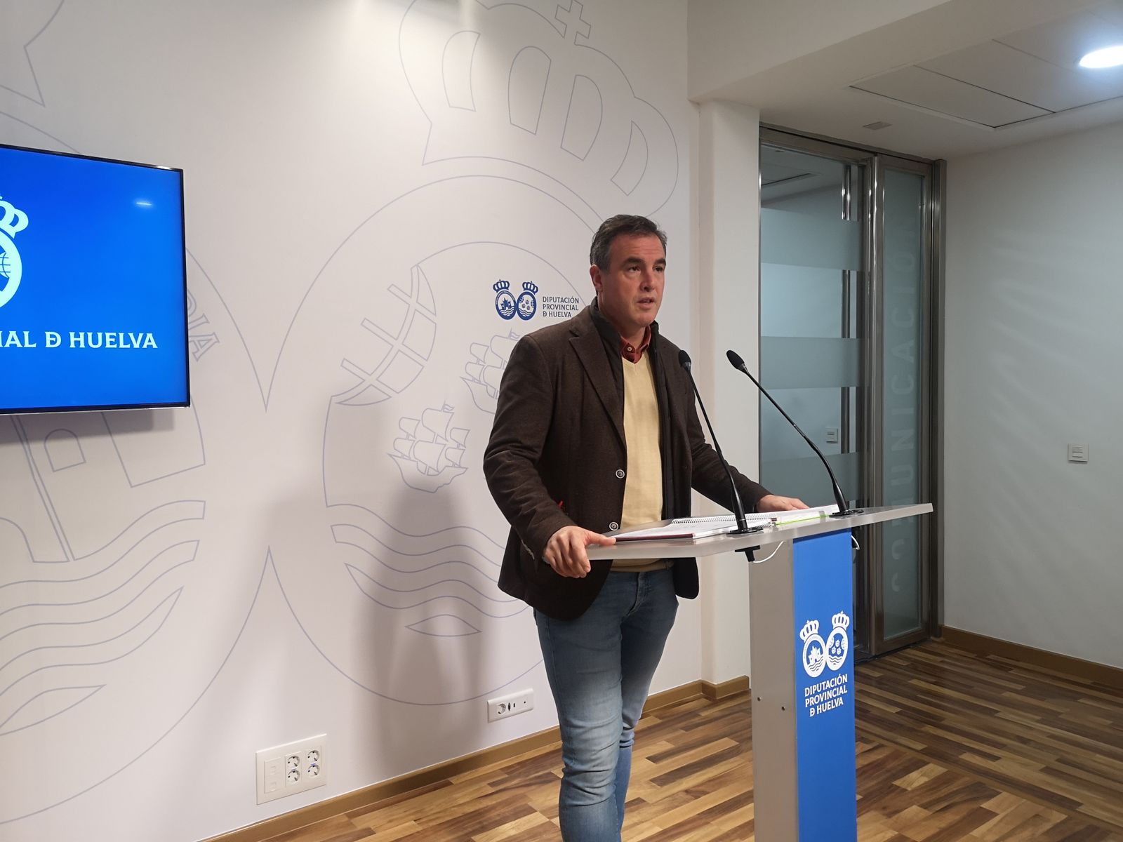 El portavoz del Grupo Socialista en la institución provincial, Rubén Rodríguez.