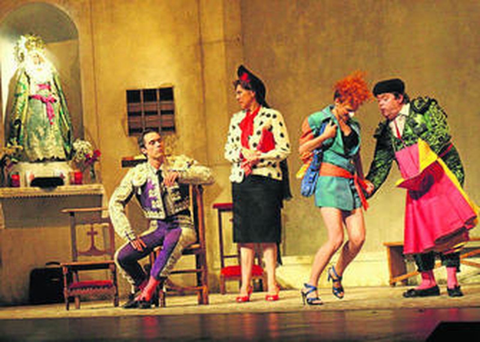 Rafael Álvarez, en un momento de la representación de 'Mujeres de Shakespeare'.