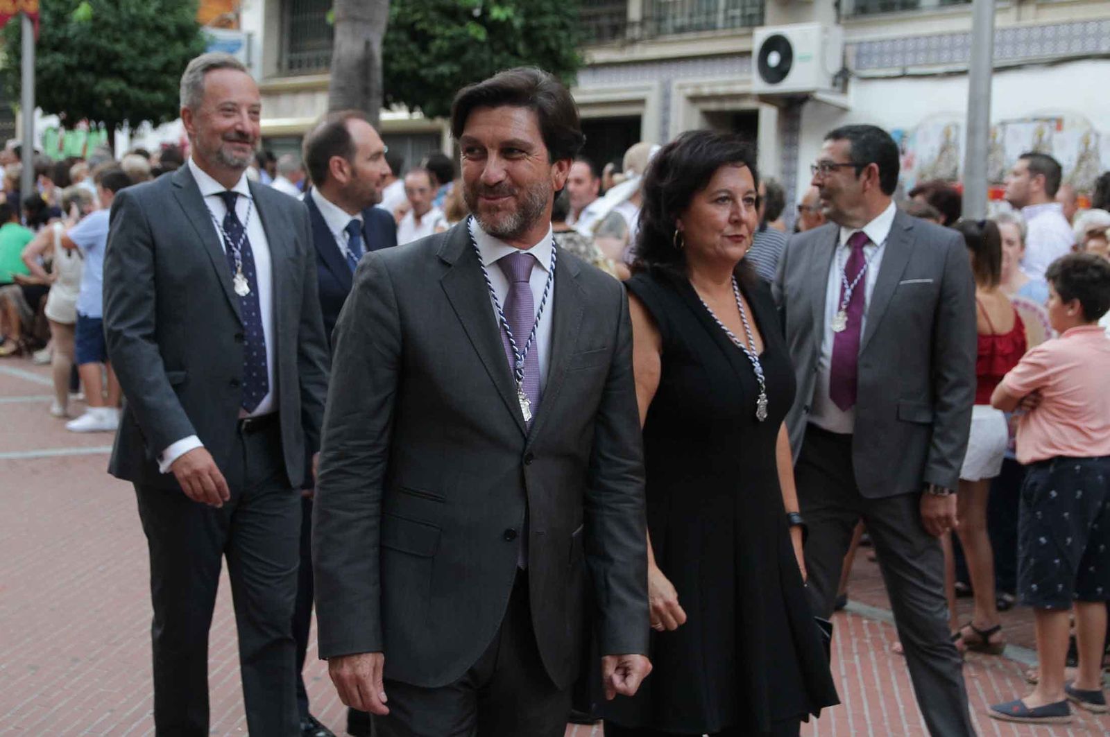 Imágenes del Señor de Pasión en la procesión del centenario de la hermandad