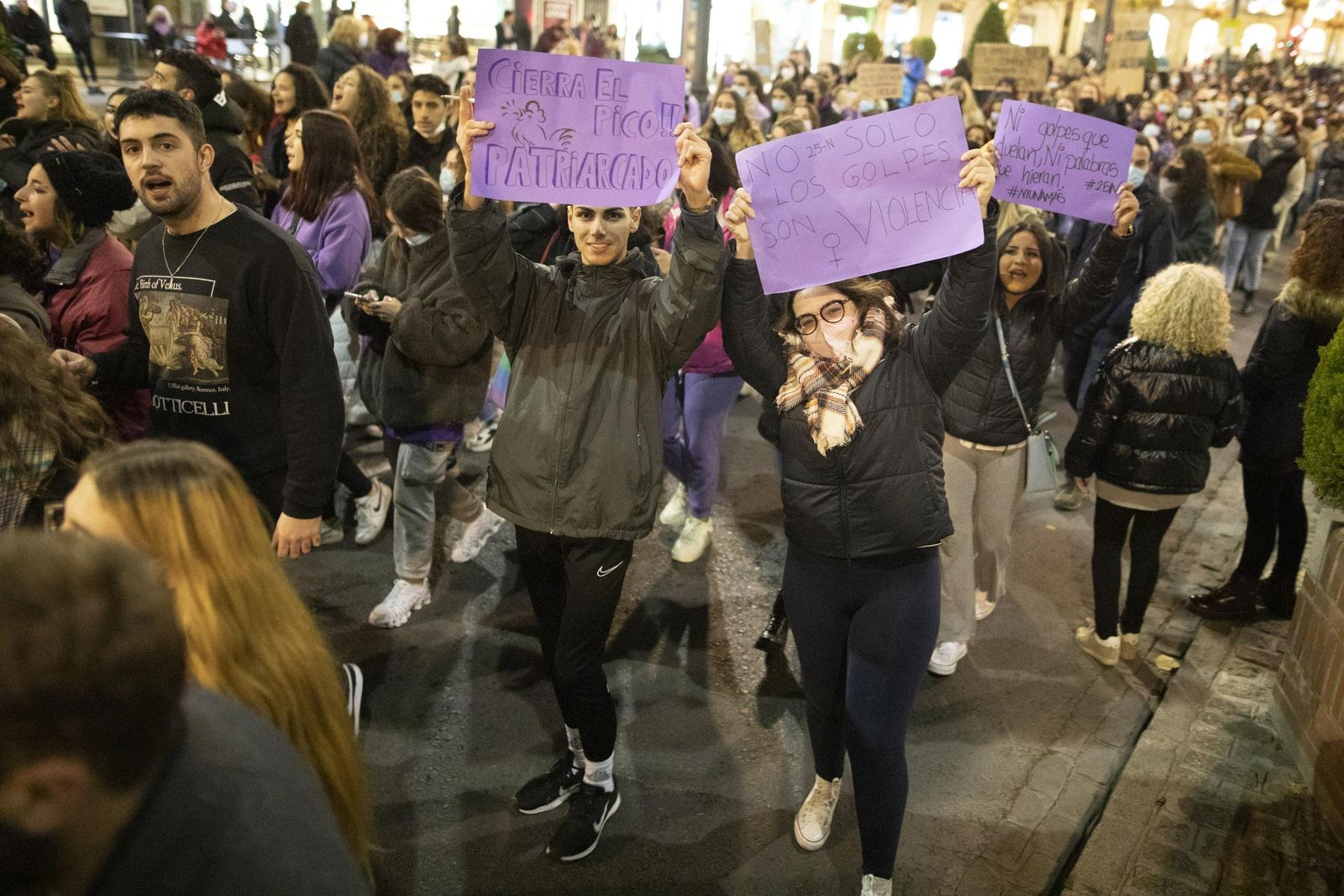 La manifestación del 25-N en Granada en imágenes