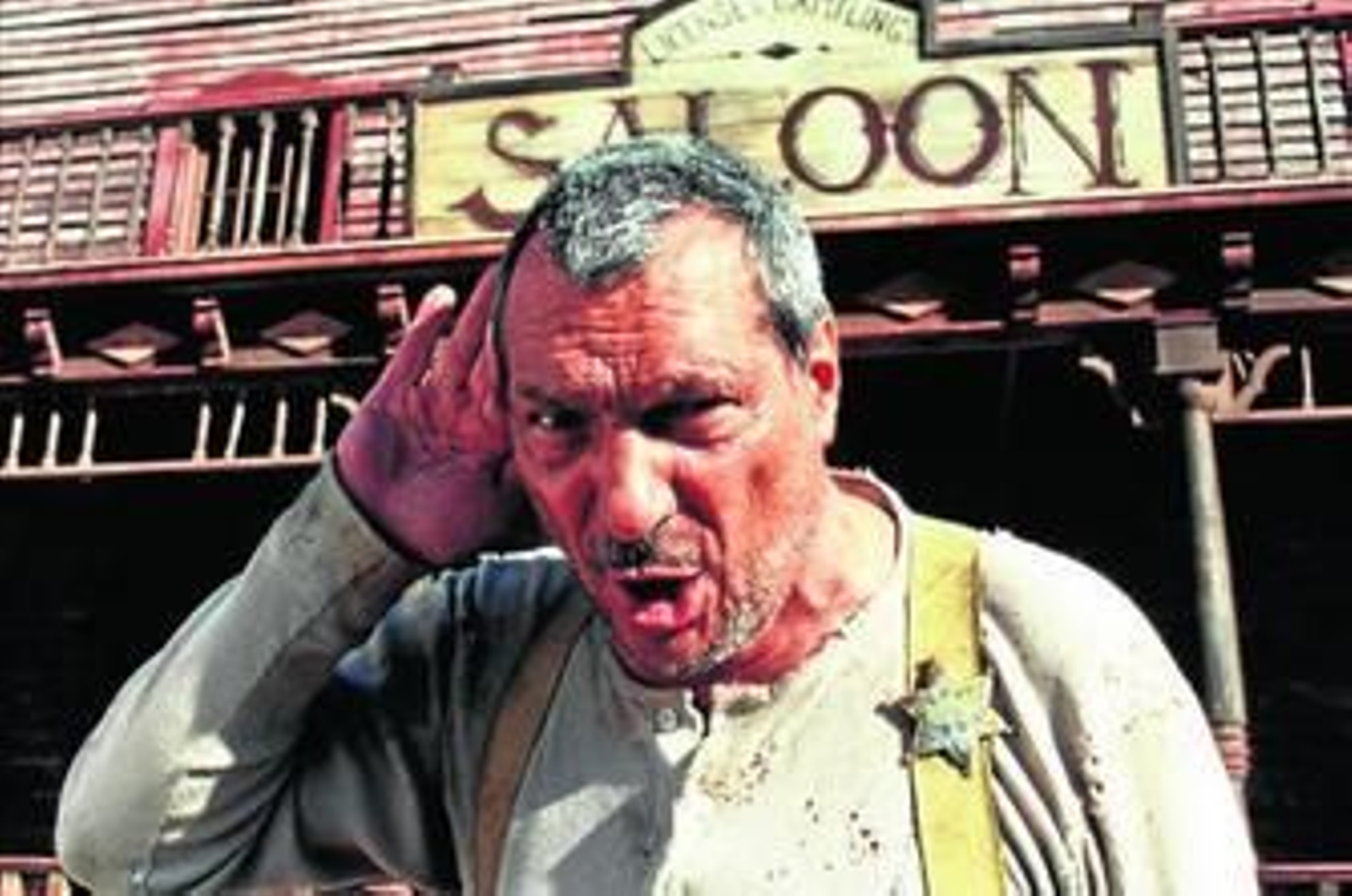 Escena de la película '800 balas' rodada hace diez años en el Fort Bravo.