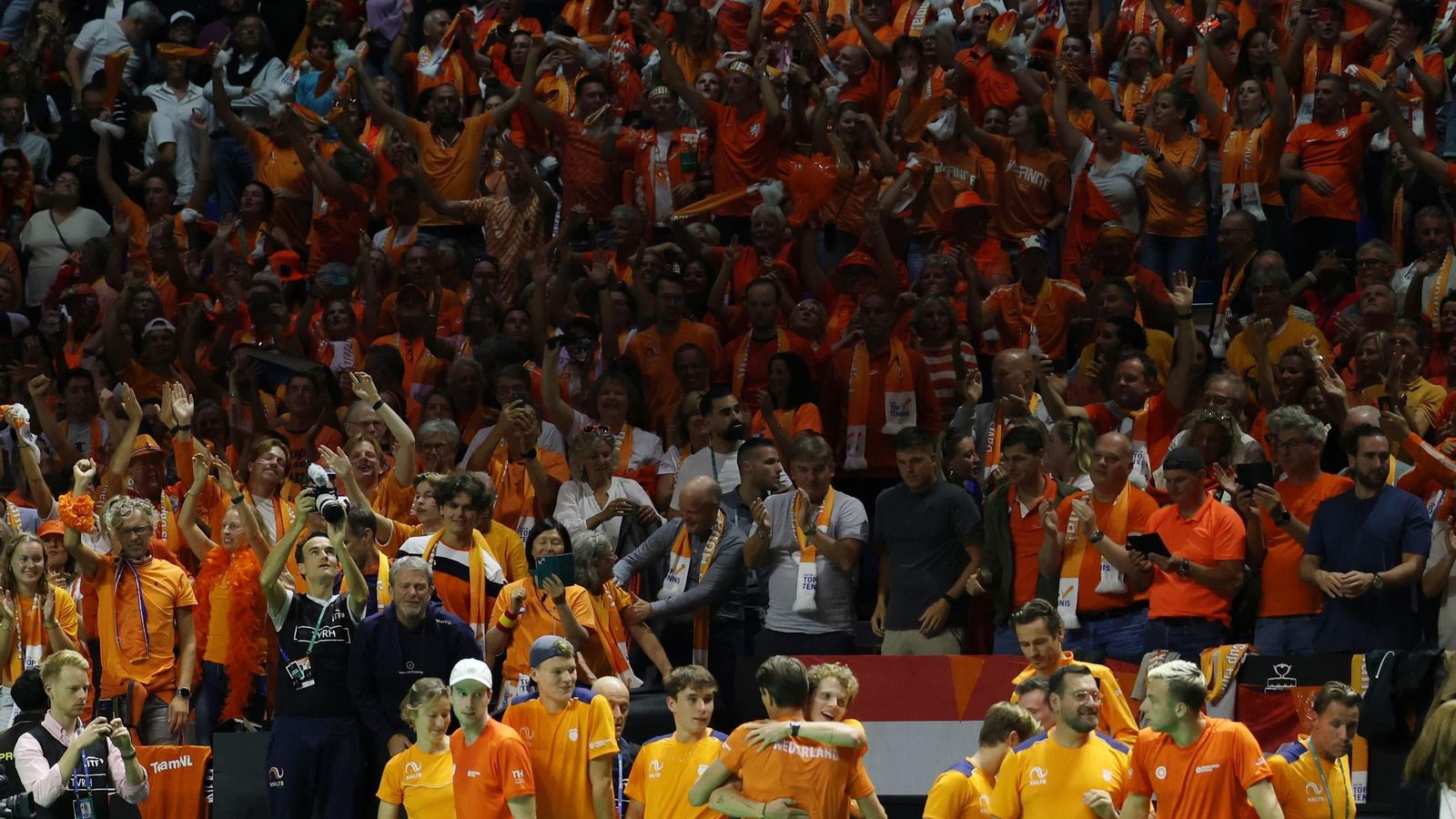 Las fotos del Rafa Nadal-Van de Zandschulp de la Copa Davis en Málaga