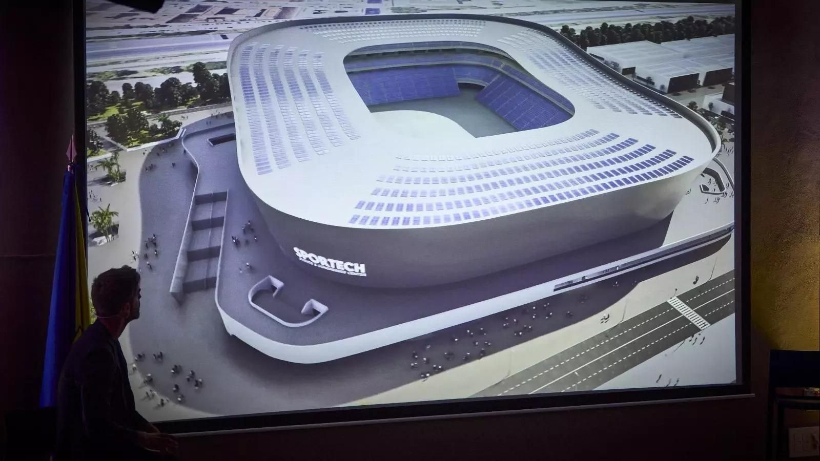 Recreación del estadio y centro de eventos con que contará el complejo deportivo.