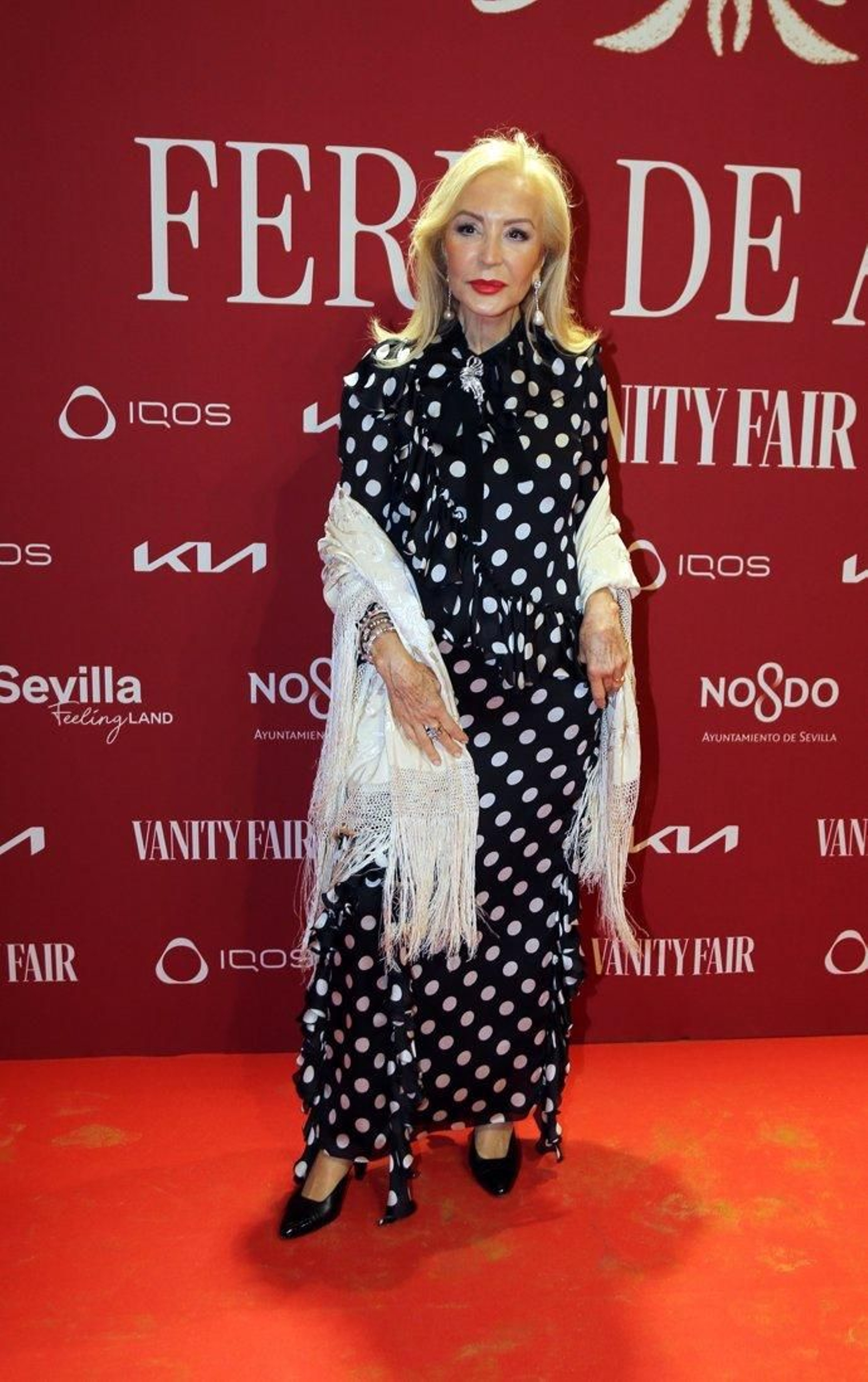 Carmen Lomana en la noche del pescaíto.