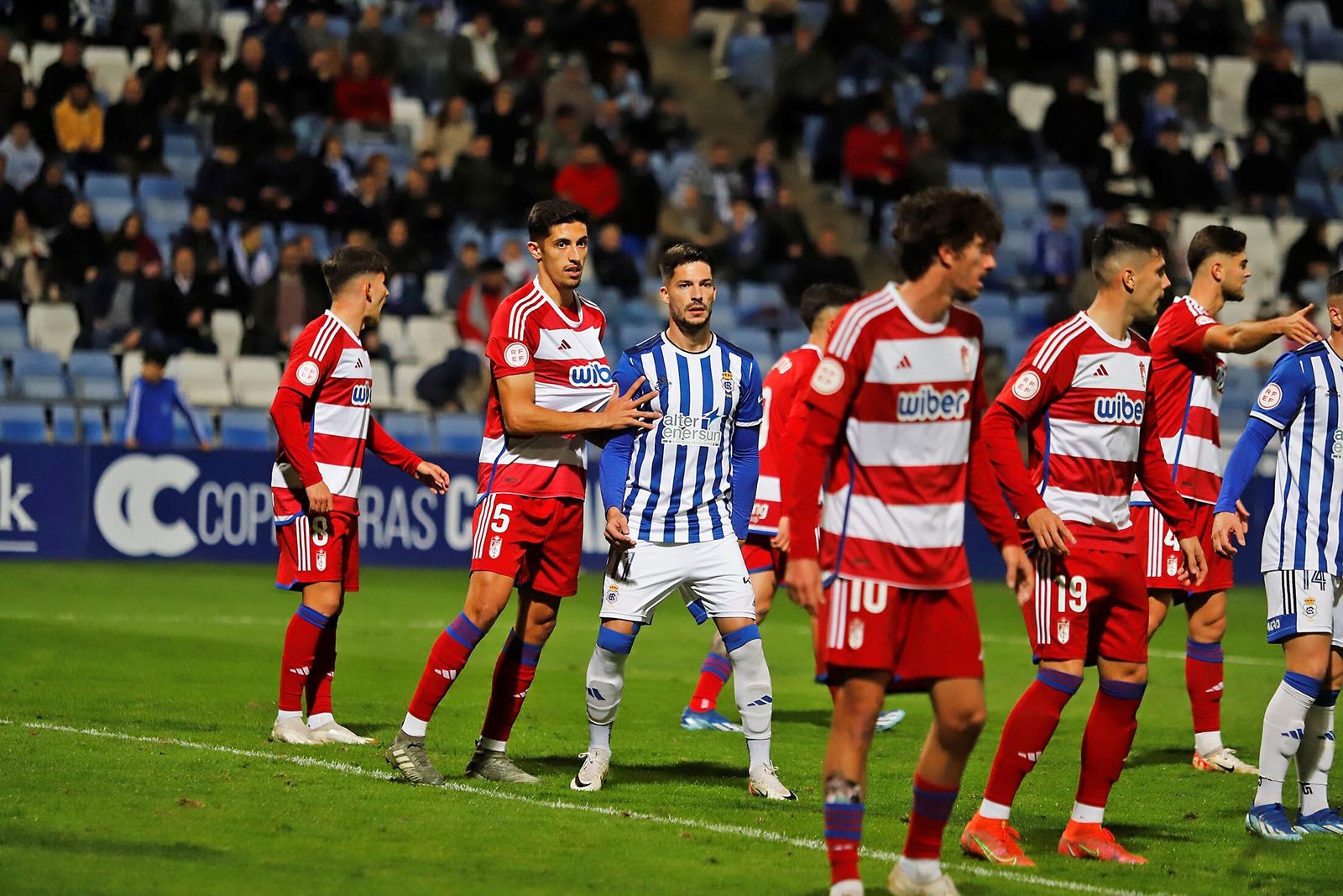 El Recreativo Granada en su visita al Nuevo Colombino
