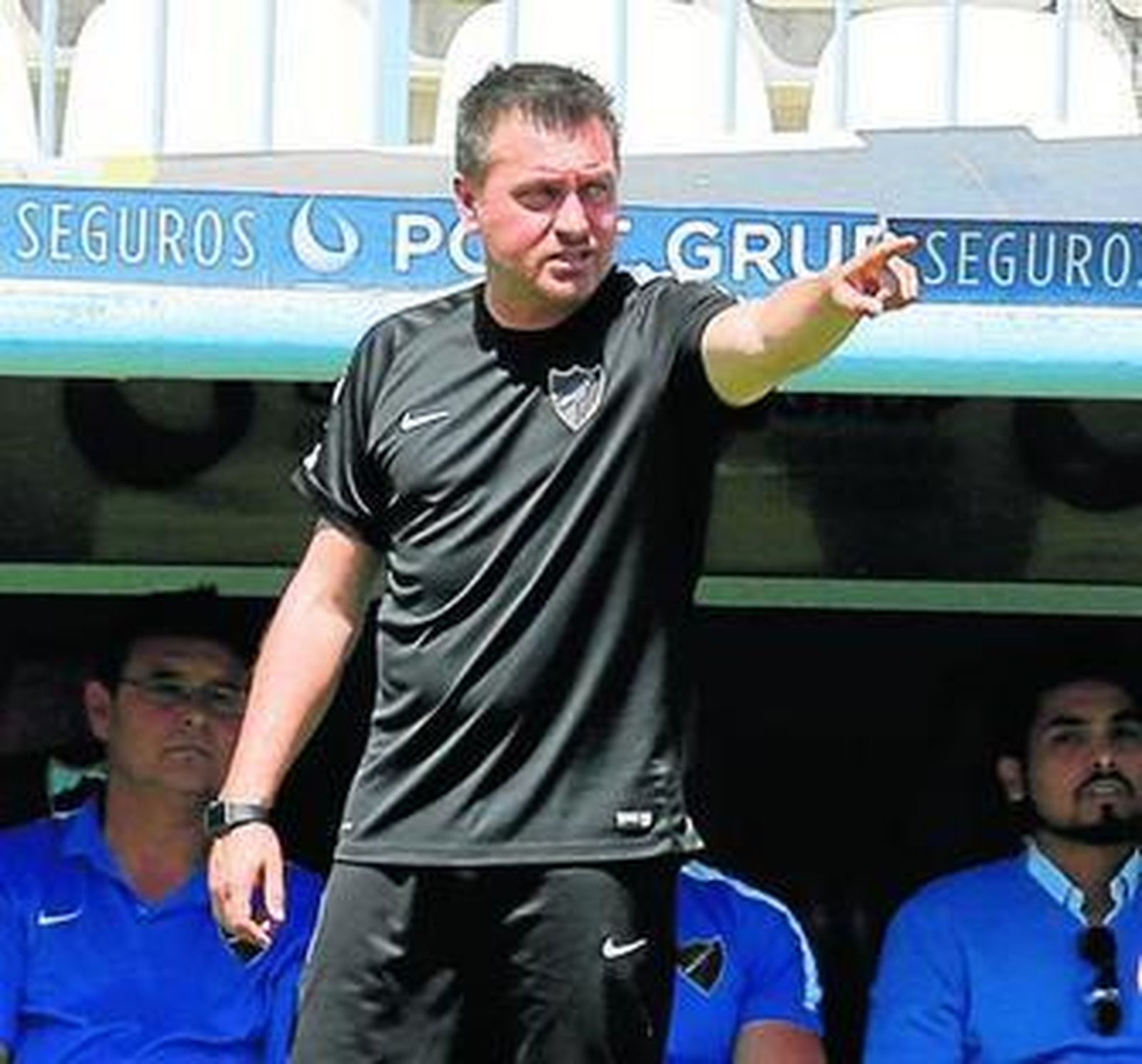 Manel Ruano durante un partido de esta temporada.