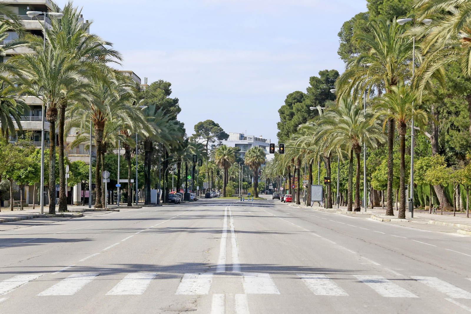 Una imagen fantasmal de la Avenida Álvaro Domecq.