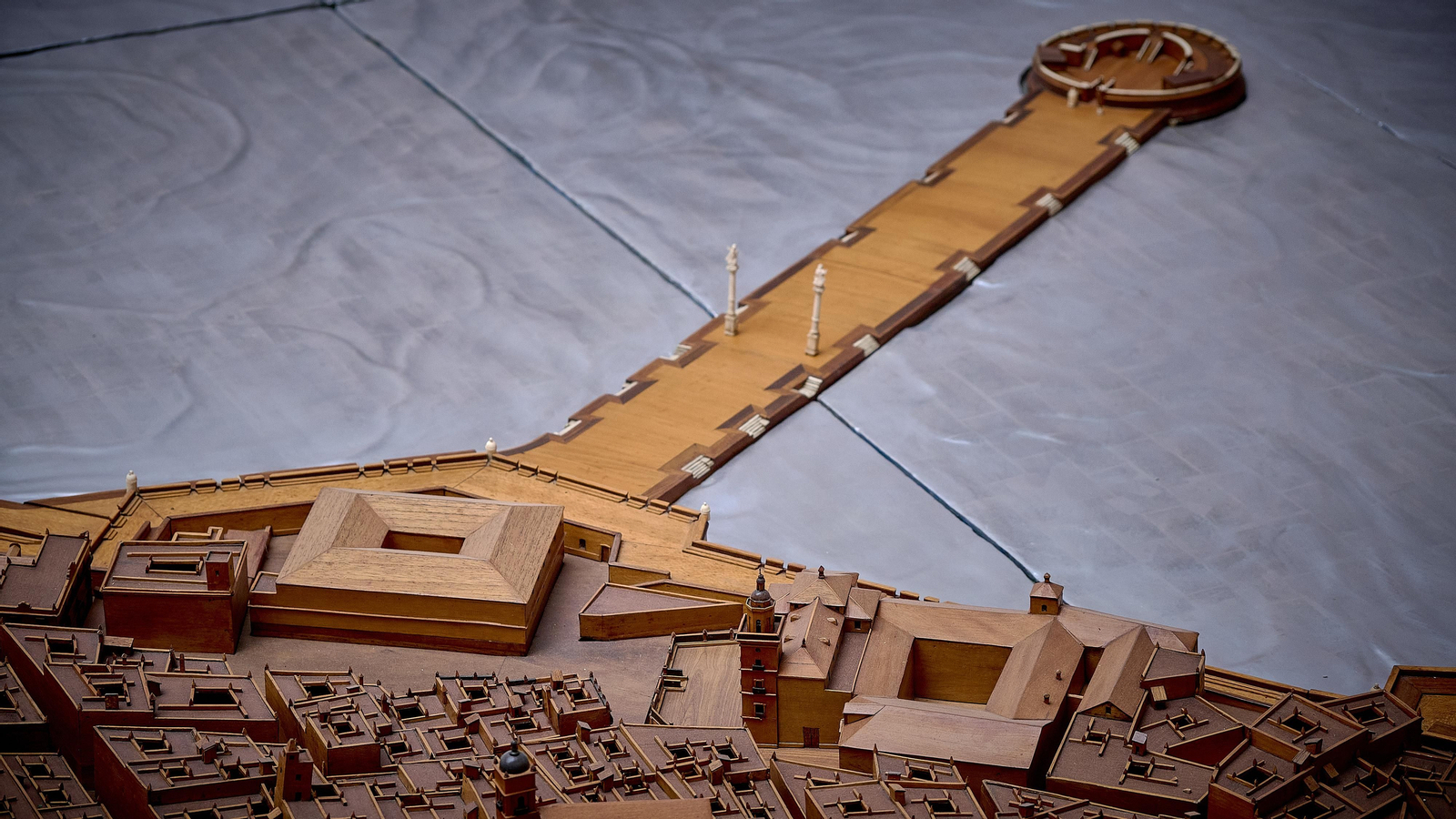 El muelle Maqueta de Cádiz en el Museo de Las Cortes