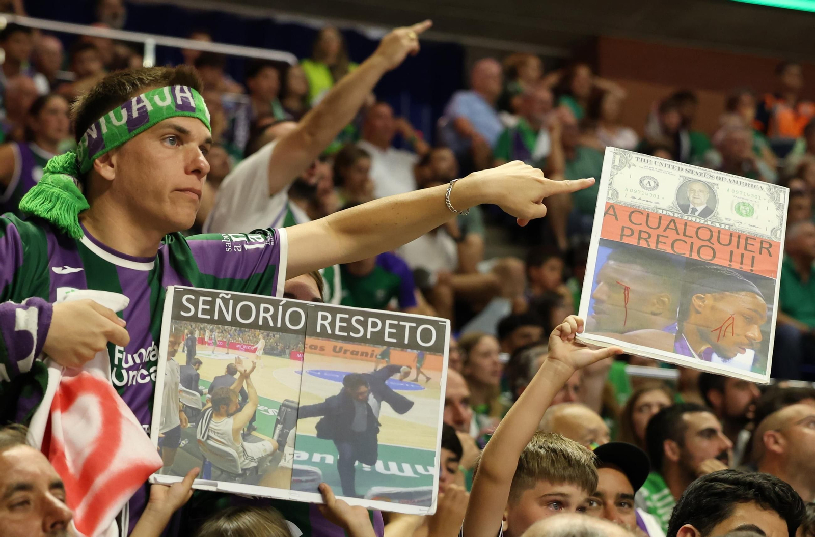 El Unicaja-Real Madrid, en fotos