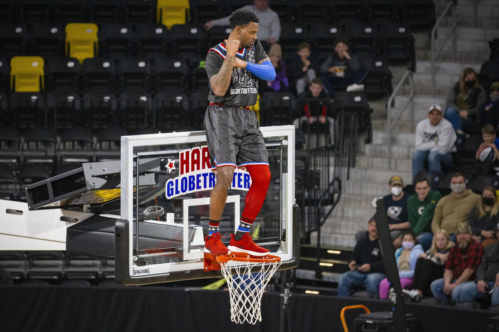 Los Globetrotters, en su show.