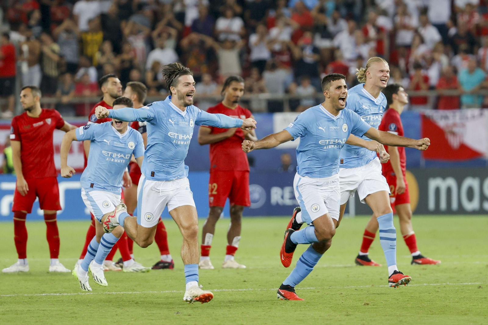 Las fotos del Manchester City-Sevilla FC en la Supercopa de Europa