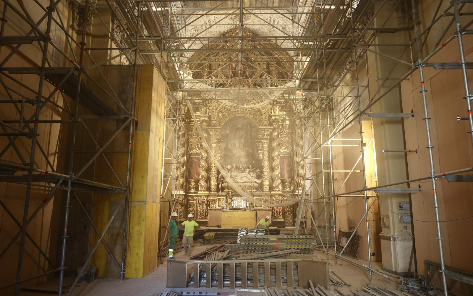 Obras en la Iglesia de La Caridad