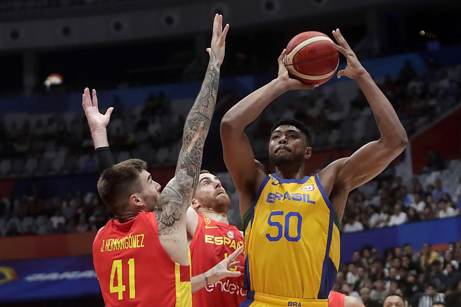 Las fotos del Brasil - España de baloncesto