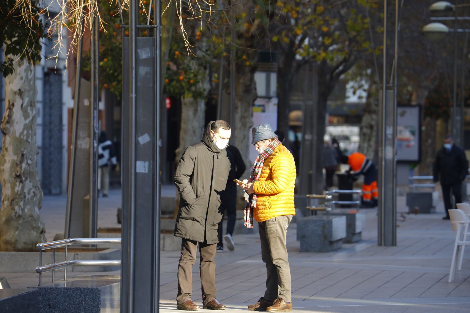 Las fotos de una gélida mañana en Córdoba con aviso amarillo por frío