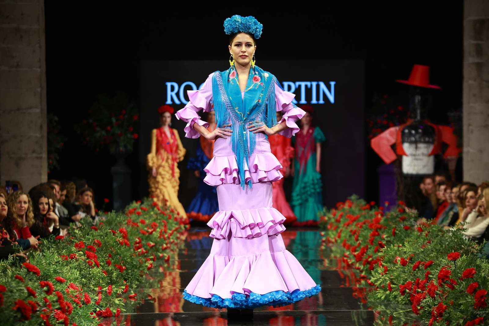 Desfile de Rocío Martín de Gitana en la Pasarela Flamenca Jerez Tío Pepe 2023