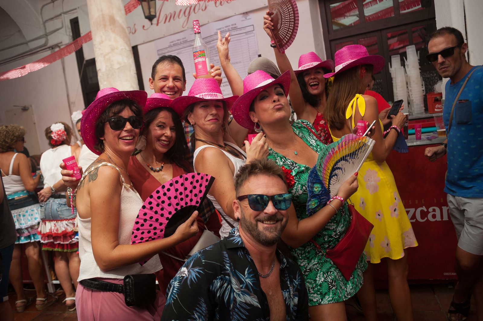 Feriantes en el centro de la capital a mediodía