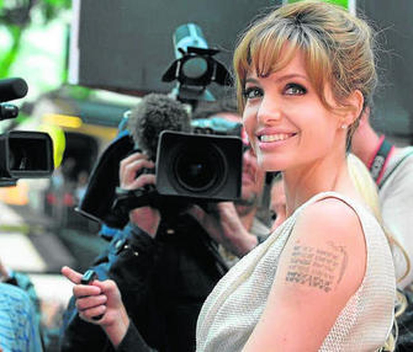 La actriz durante la promoción de 'Salt'.