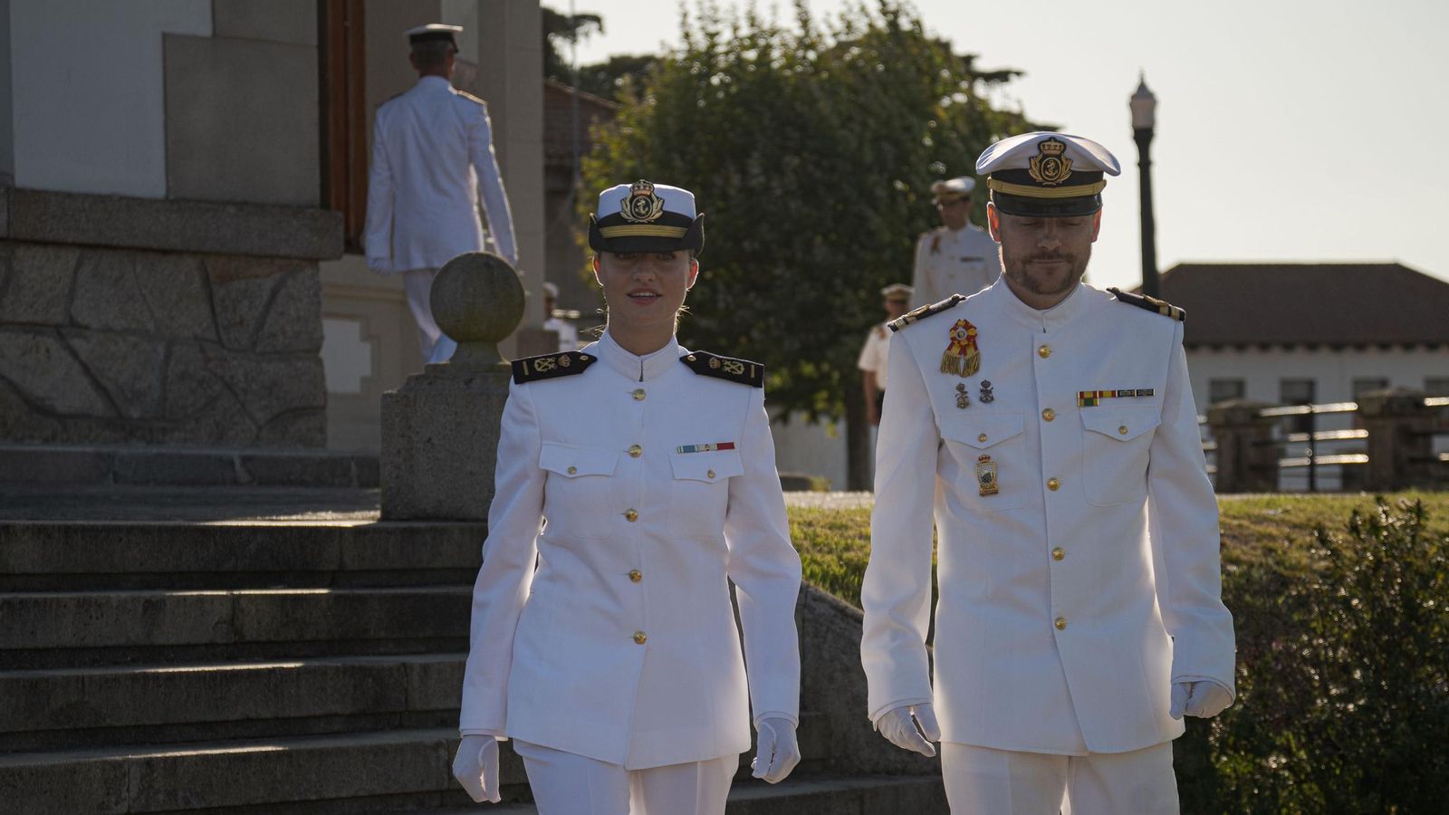 Las fotos del ingreso de la Princesa de Asturias en la Escuela Naval de Marín