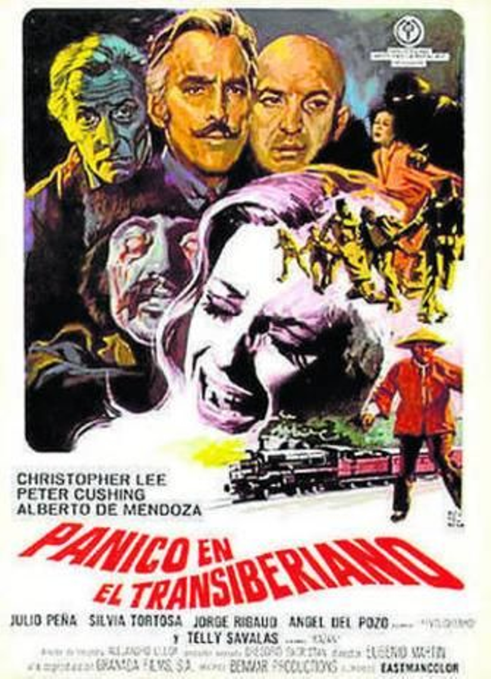 Cartel de 'Pánico en el Transiberiano'.