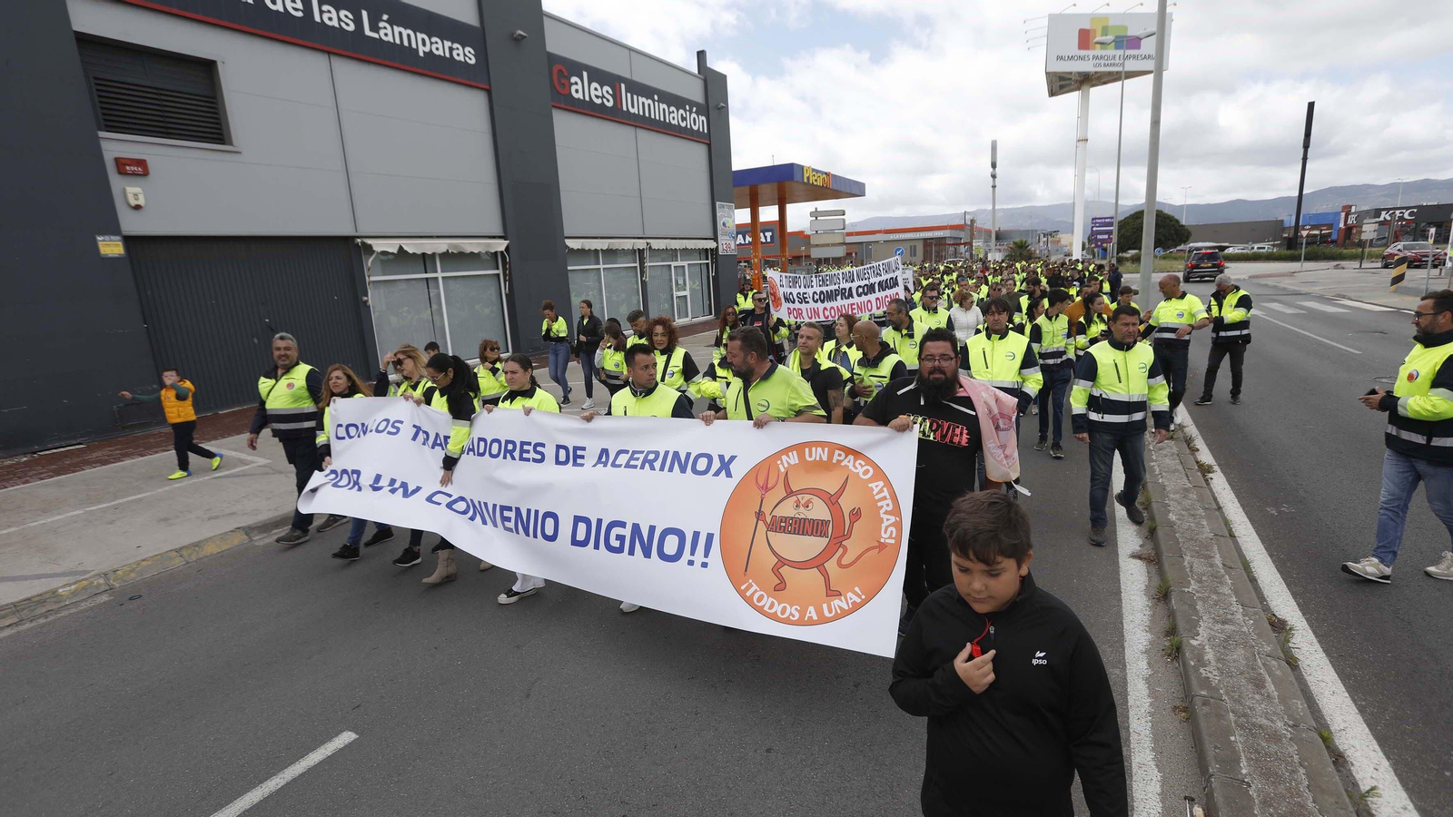Fotos de la concentración de Acerinox por el Primero de Mayo Fotos de la concentración de Acerinox por el Primero de Mayo