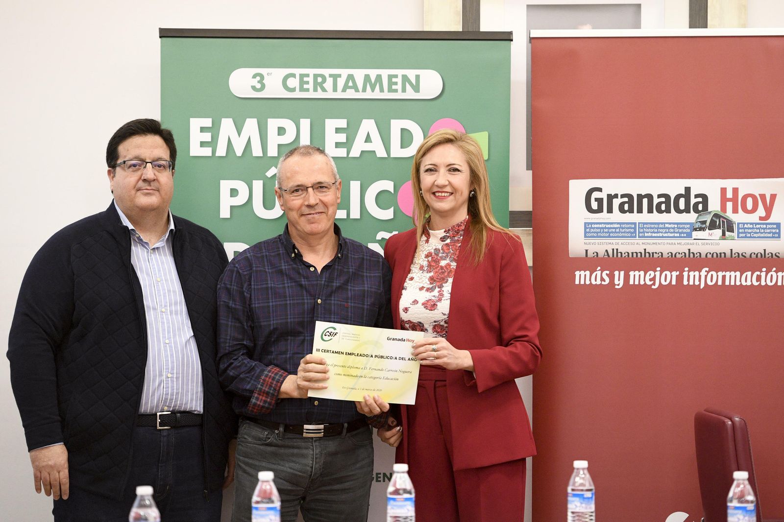 Nominado Educación: Fernando Carreón, empleado público de la Facultad de Ciencias Económicas y Empresariales.