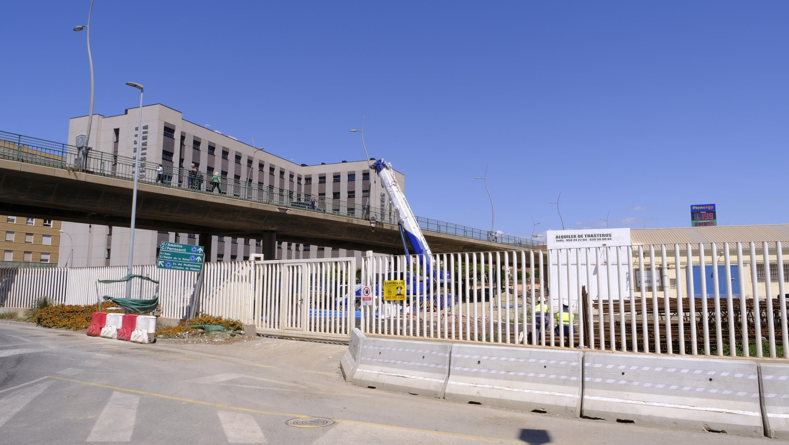 Las obras del soterramiento en Almería, en imágenes