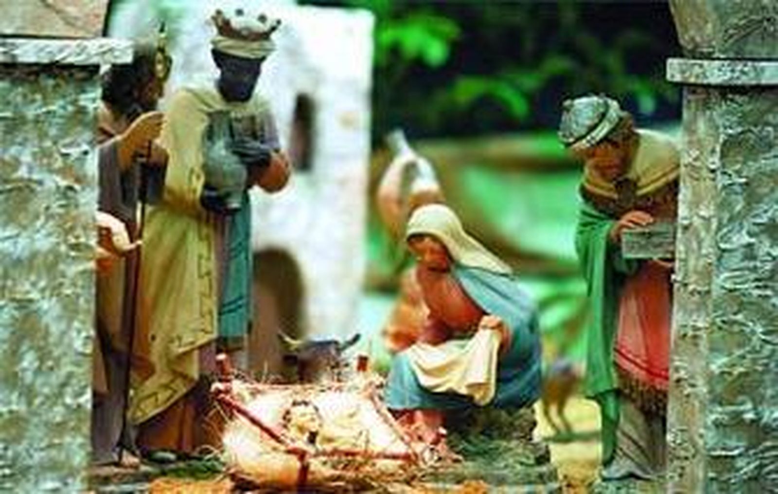 Imagen del belén municipal en el Palillero.