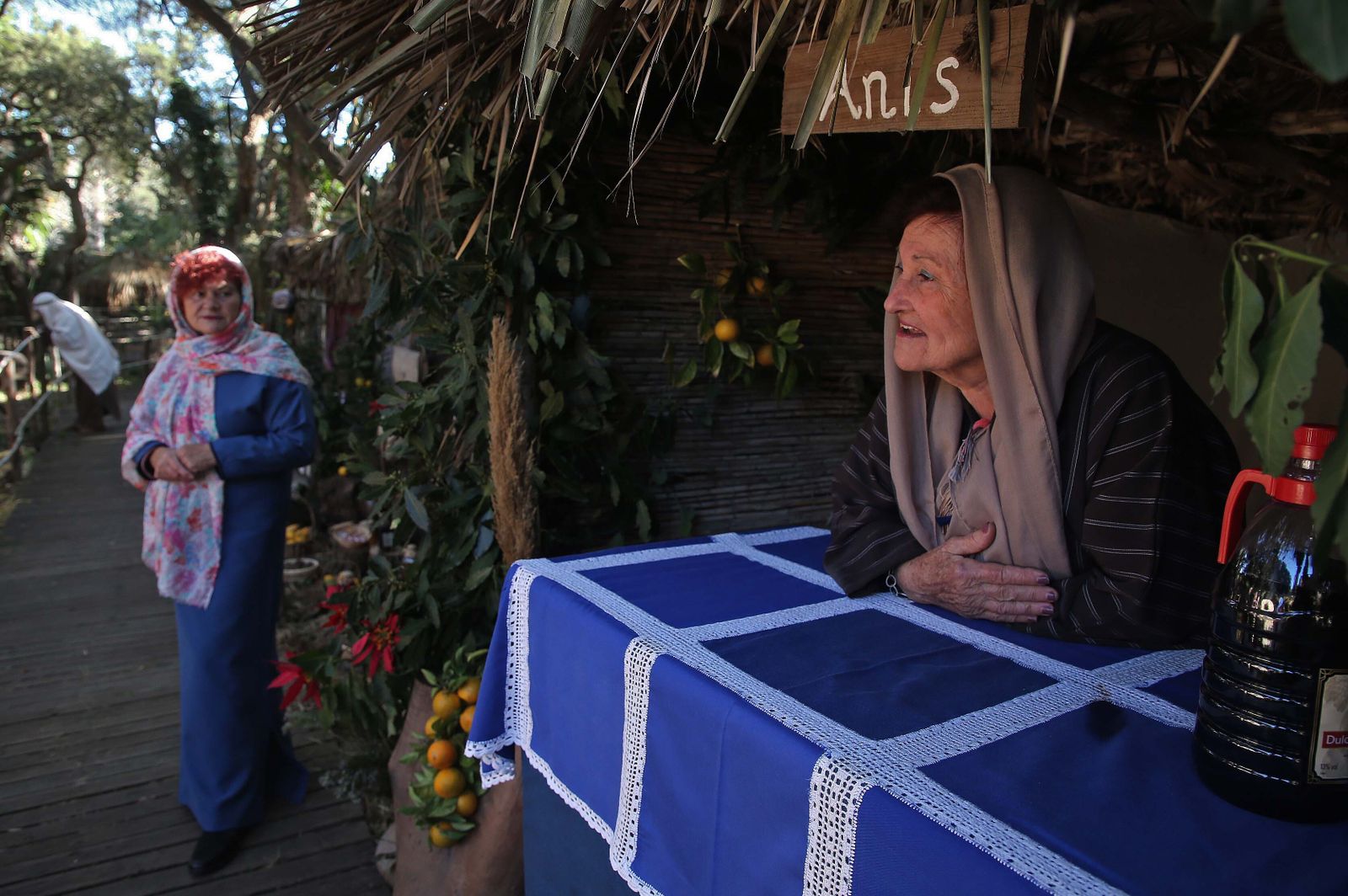 La inauguración del Belén Viviente de Pelayo, en imágenes
