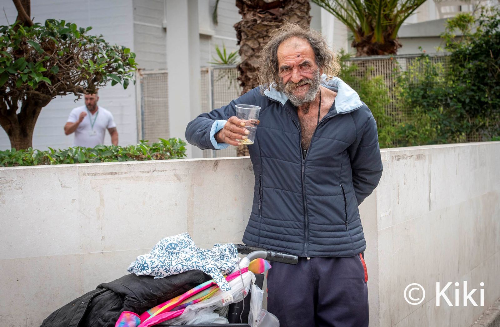 Manuel López García, fotografiado hace unos meses en una plaza de la ciudad.