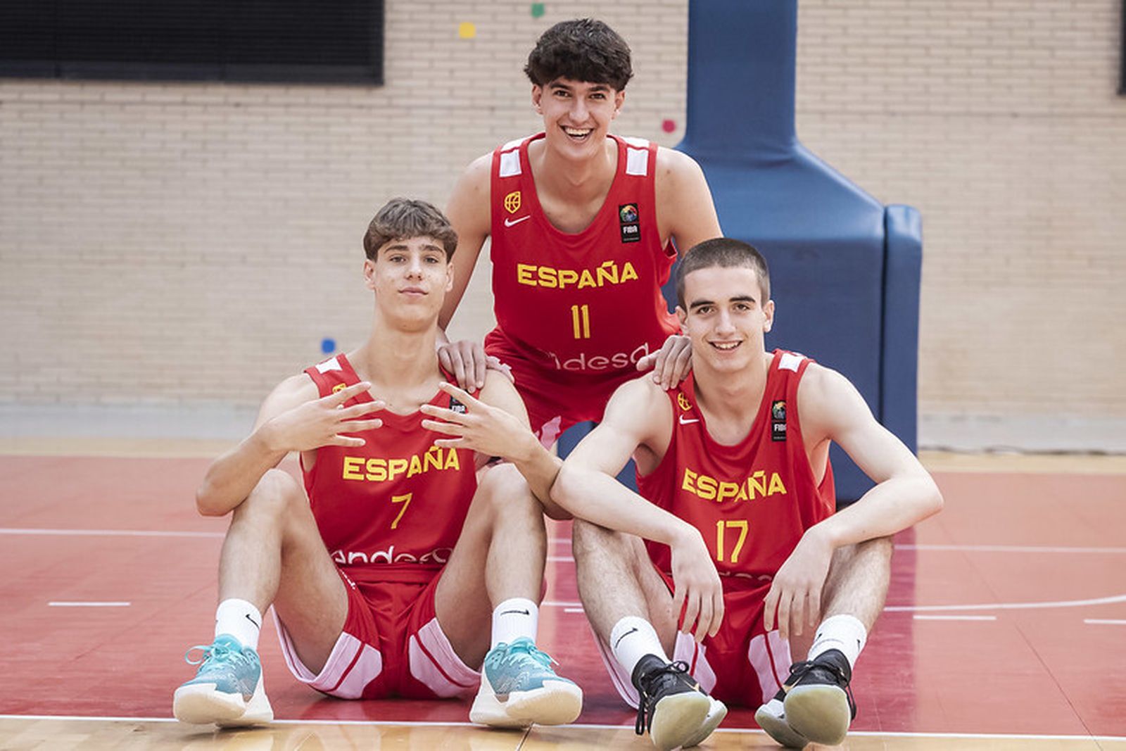 Guillermo del Pino y Rubén Salazar, con España en la sub 16