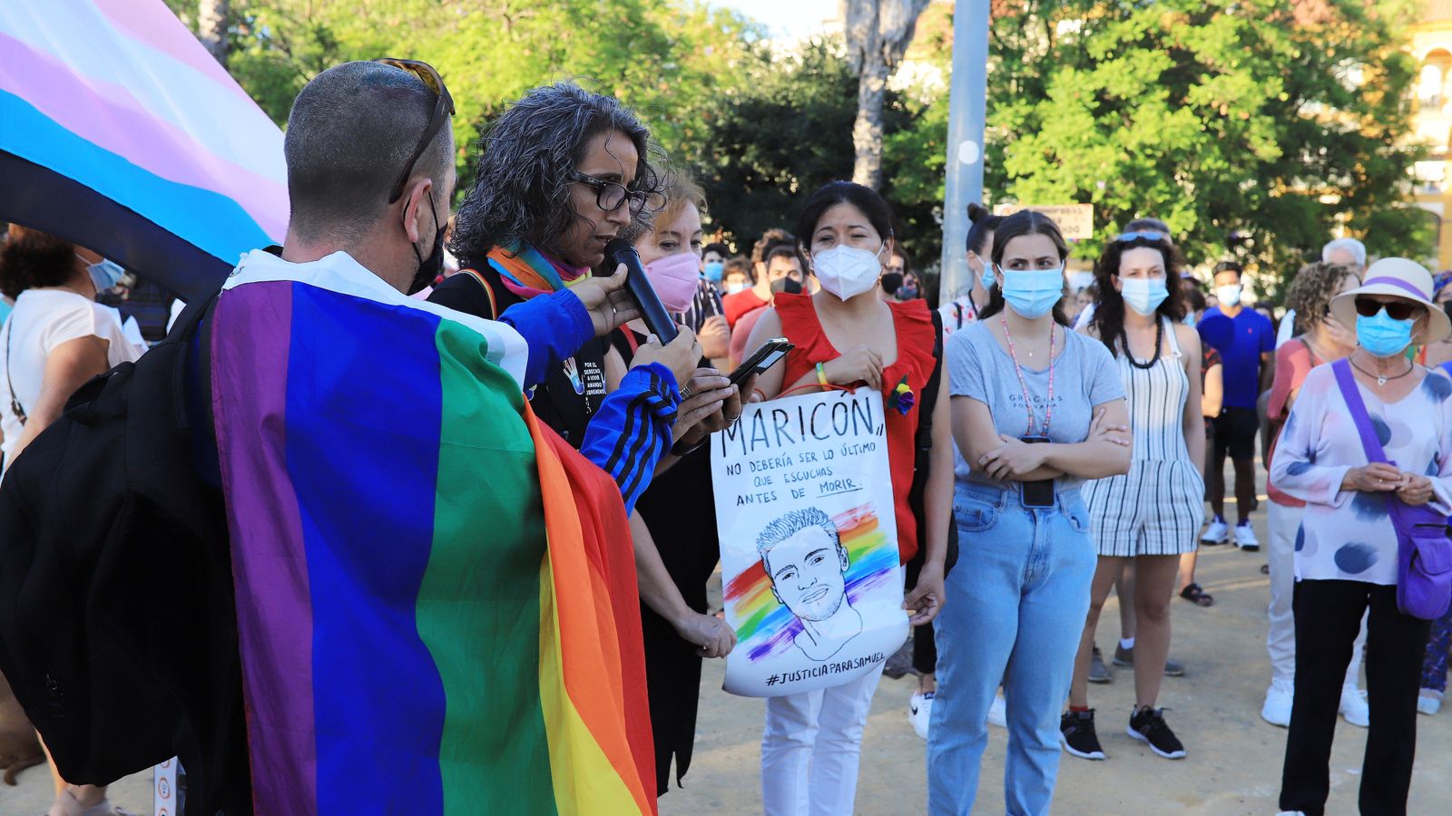 Concentración en Jerez contra la LGTBIQA+fobia