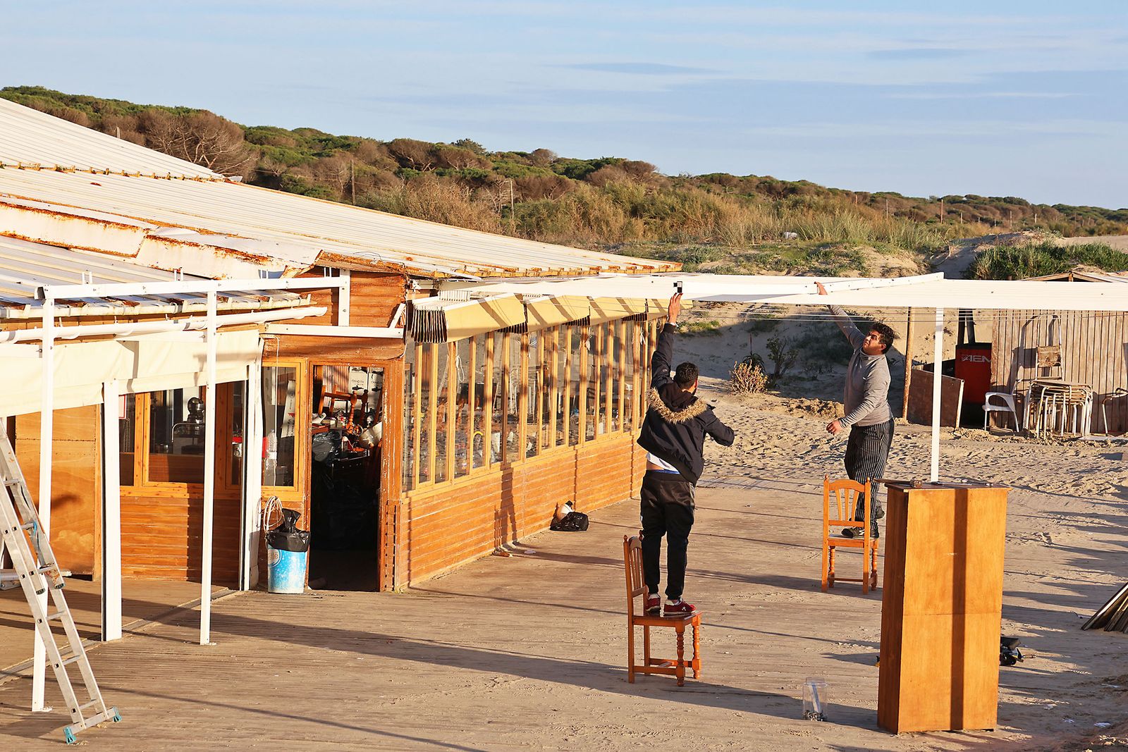 Las fotografías del cierre del chiringuito Der Matias