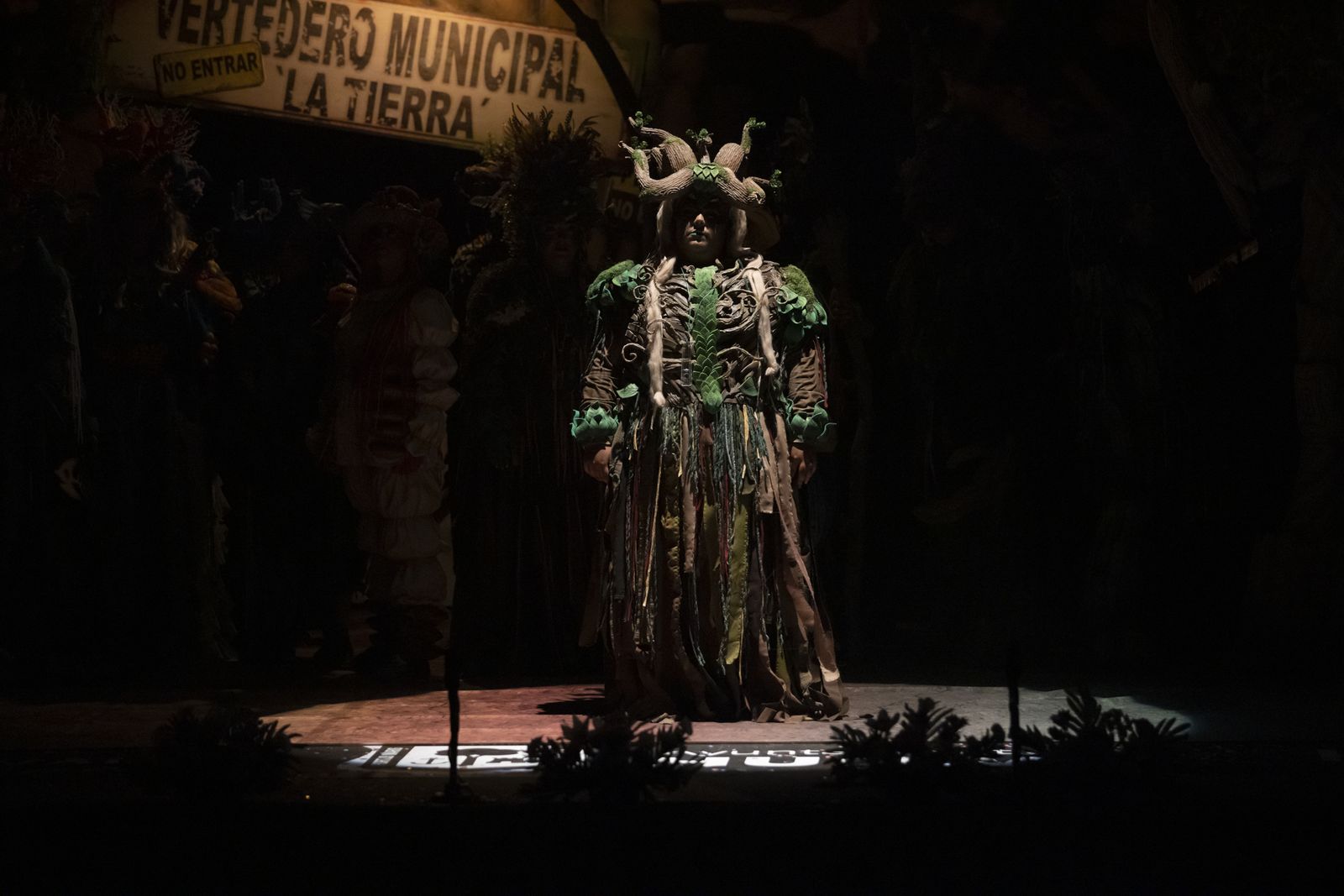 Imágenes de la actuación de la comparsa de Huelva "La vieja verde" en el Carnaval Colombino