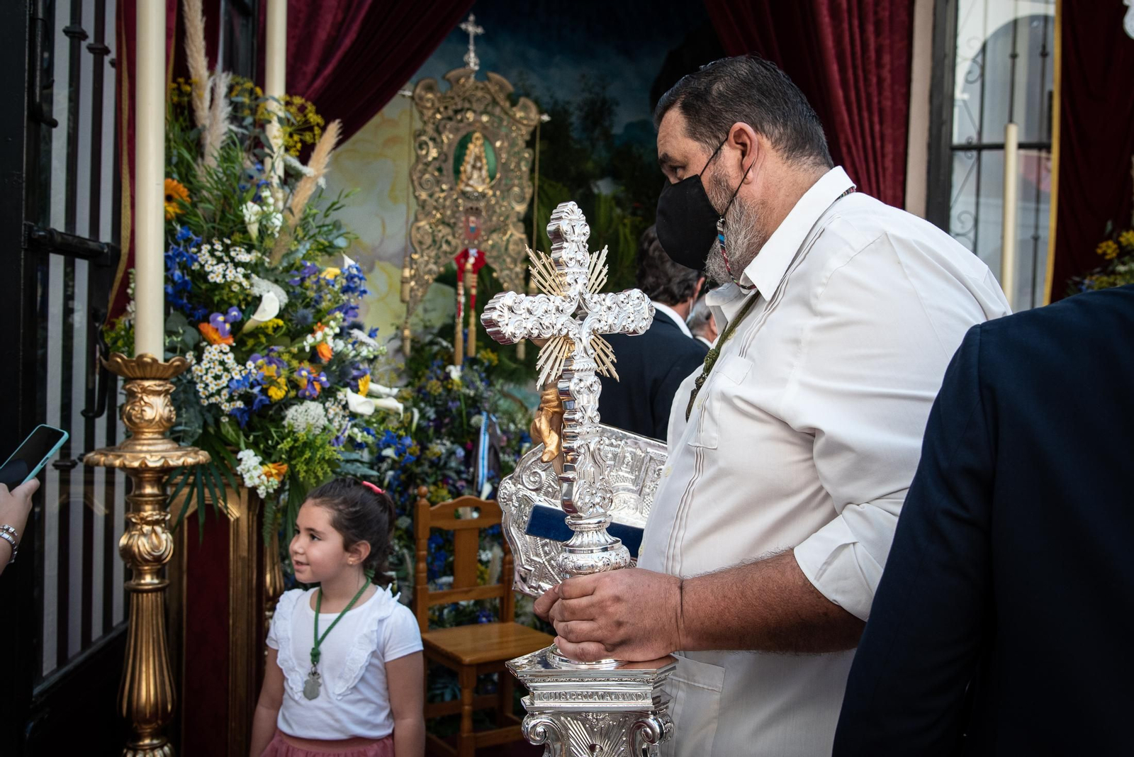 Imágenes de la misa de romeros de la Hermandad de Huelva