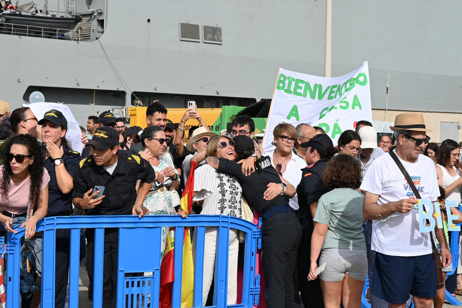 La fragata 'Reina Sofía' llega a la Base de Rota