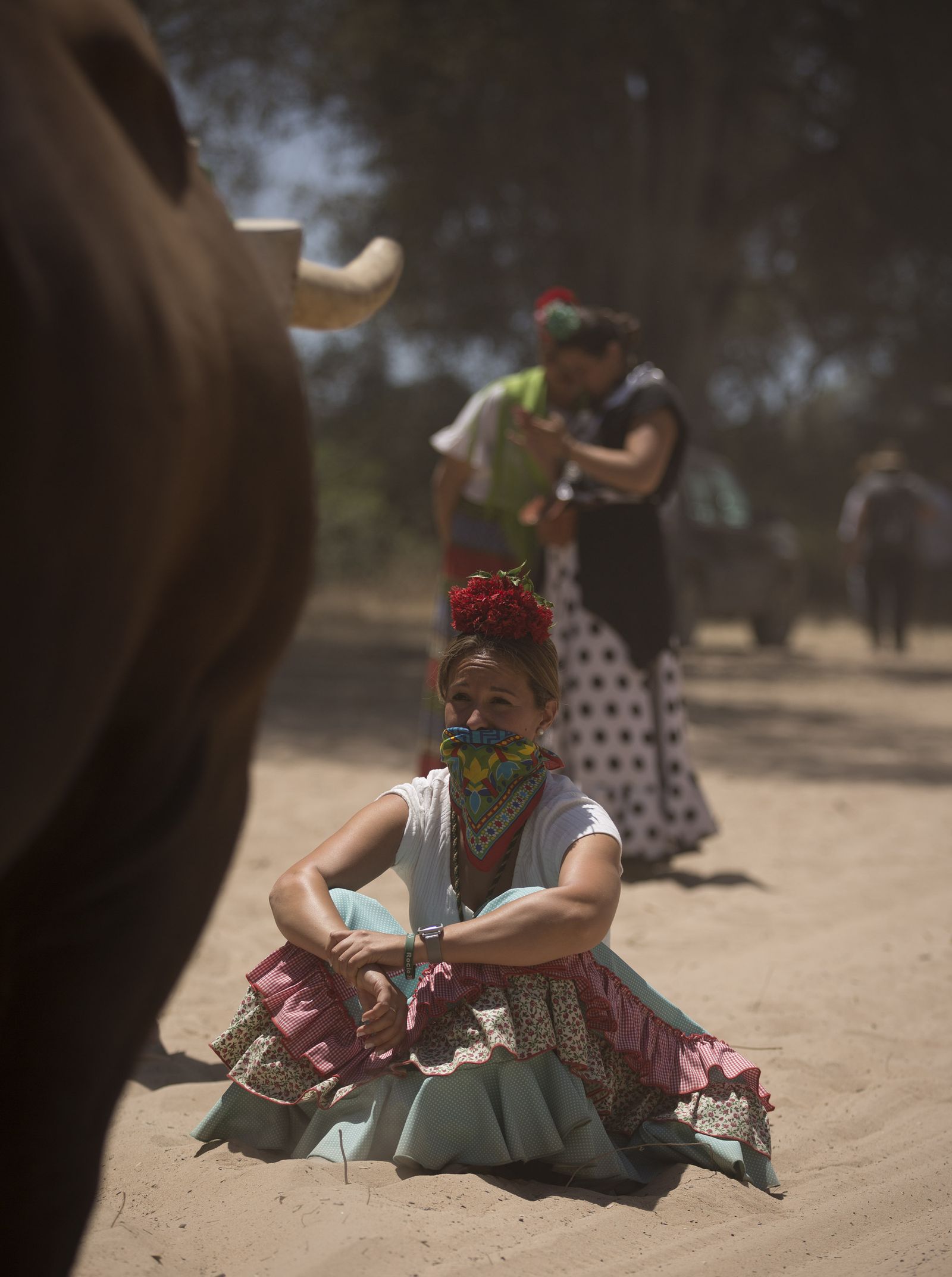 El paso de hermandades del Rocío por la Raya Real