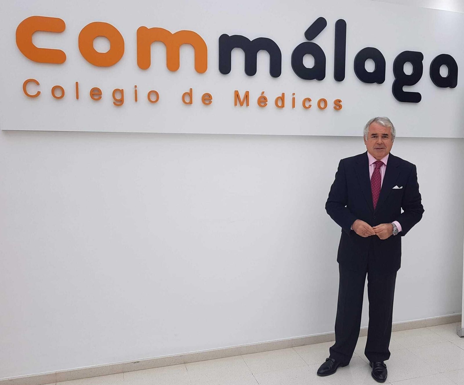 Pedro Navarro, en el Colegio de Médicos de Málaga.