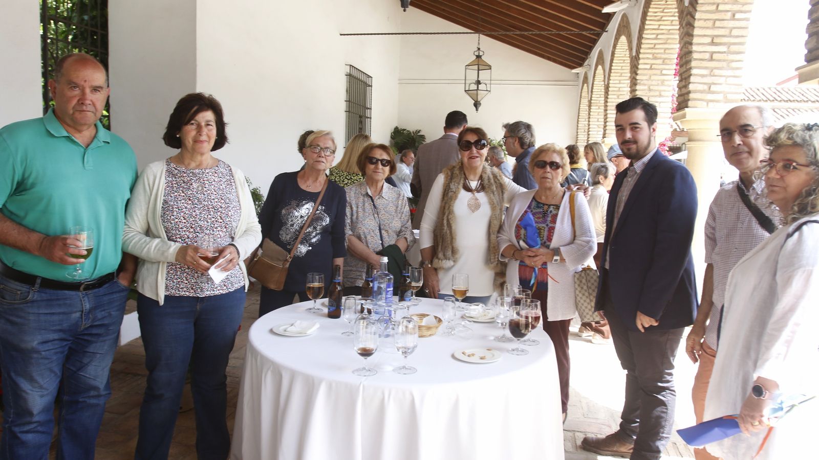 Propietarios de Patios, durante la recepción.