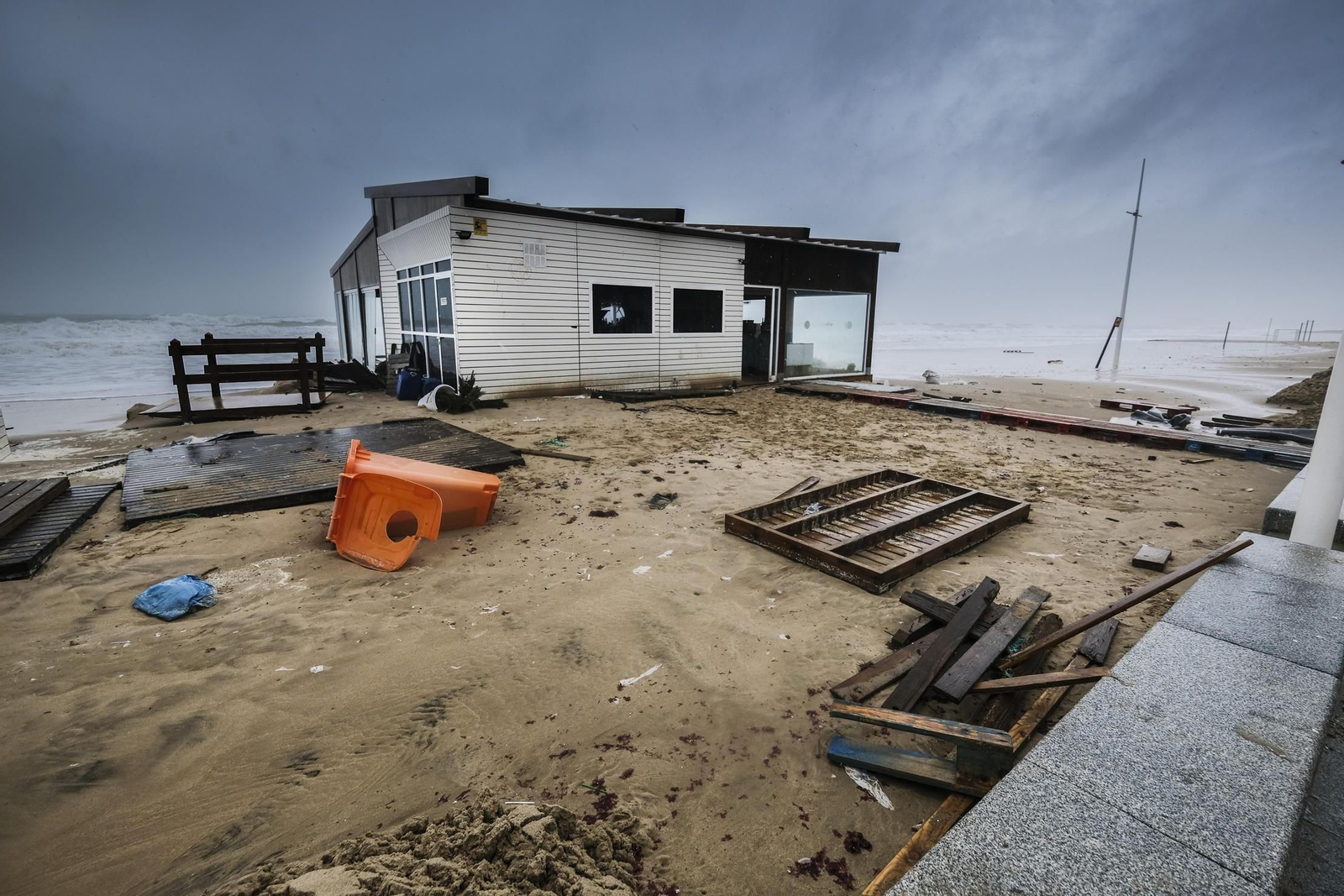 Efectos del temporal en Cádiz