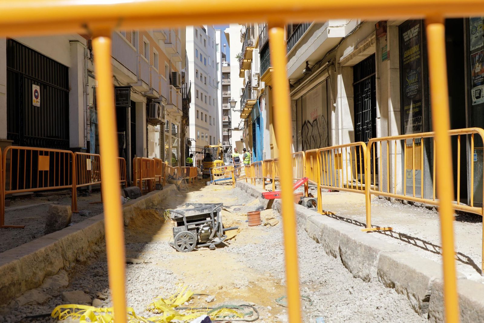 Las fotos de las obras en la calle Zaragoza de Sevilla