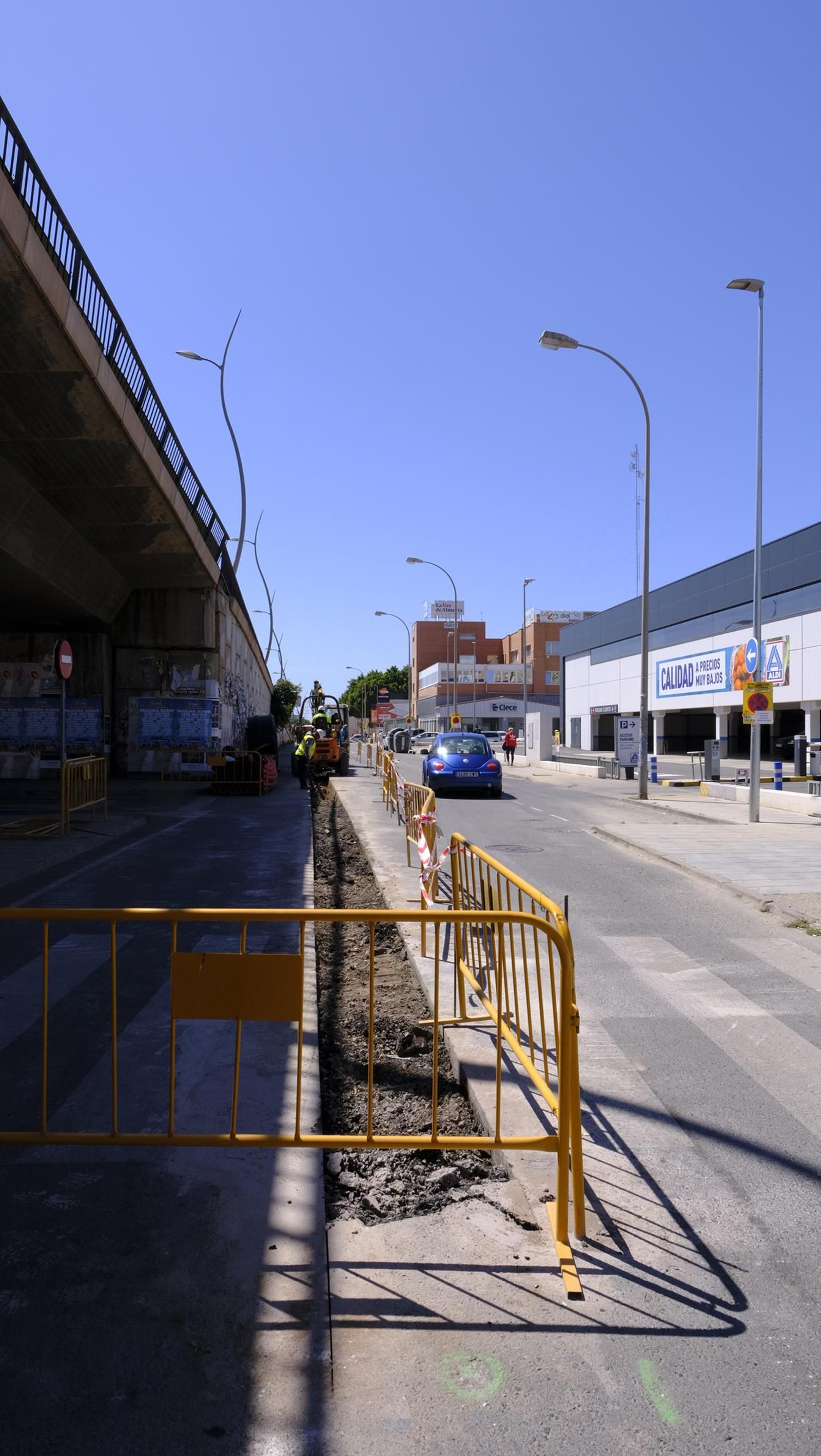 Las obras del soterramiento en Almería, en imágenes