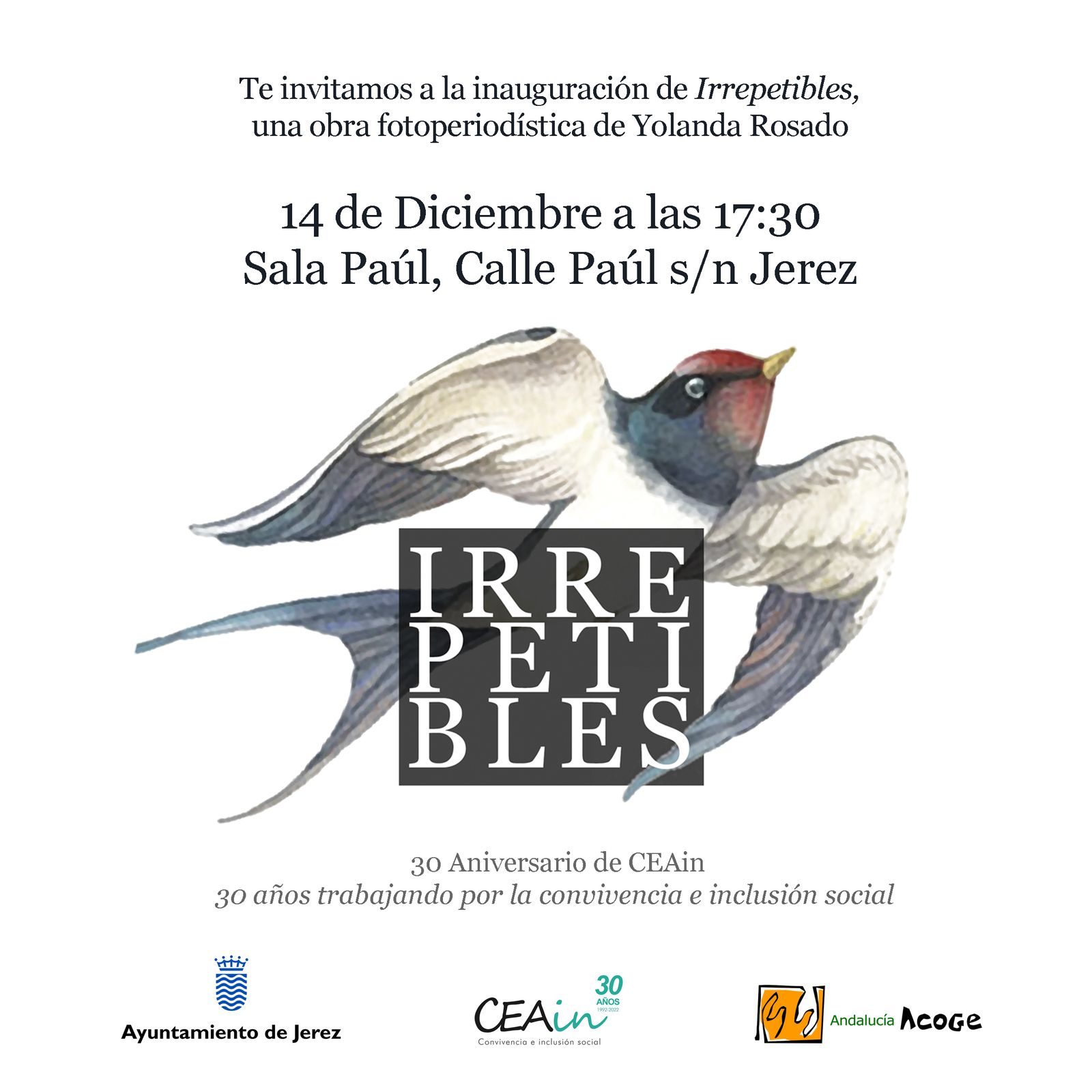 Detalle del cartel de la exposición ‘Irrepetibles’.