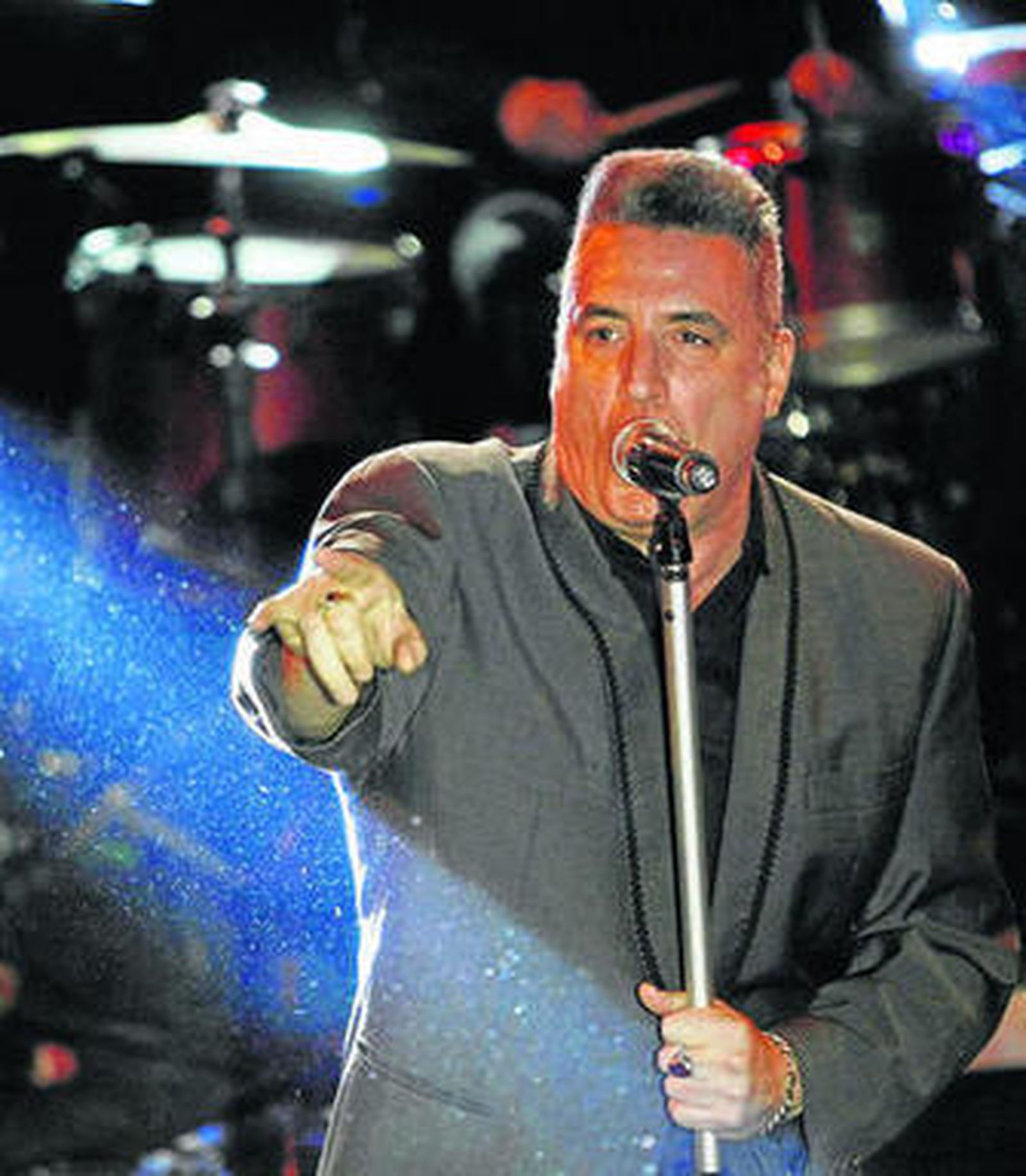 El cantante Loquillo, en un concierto el año pasado en Zaragoza.