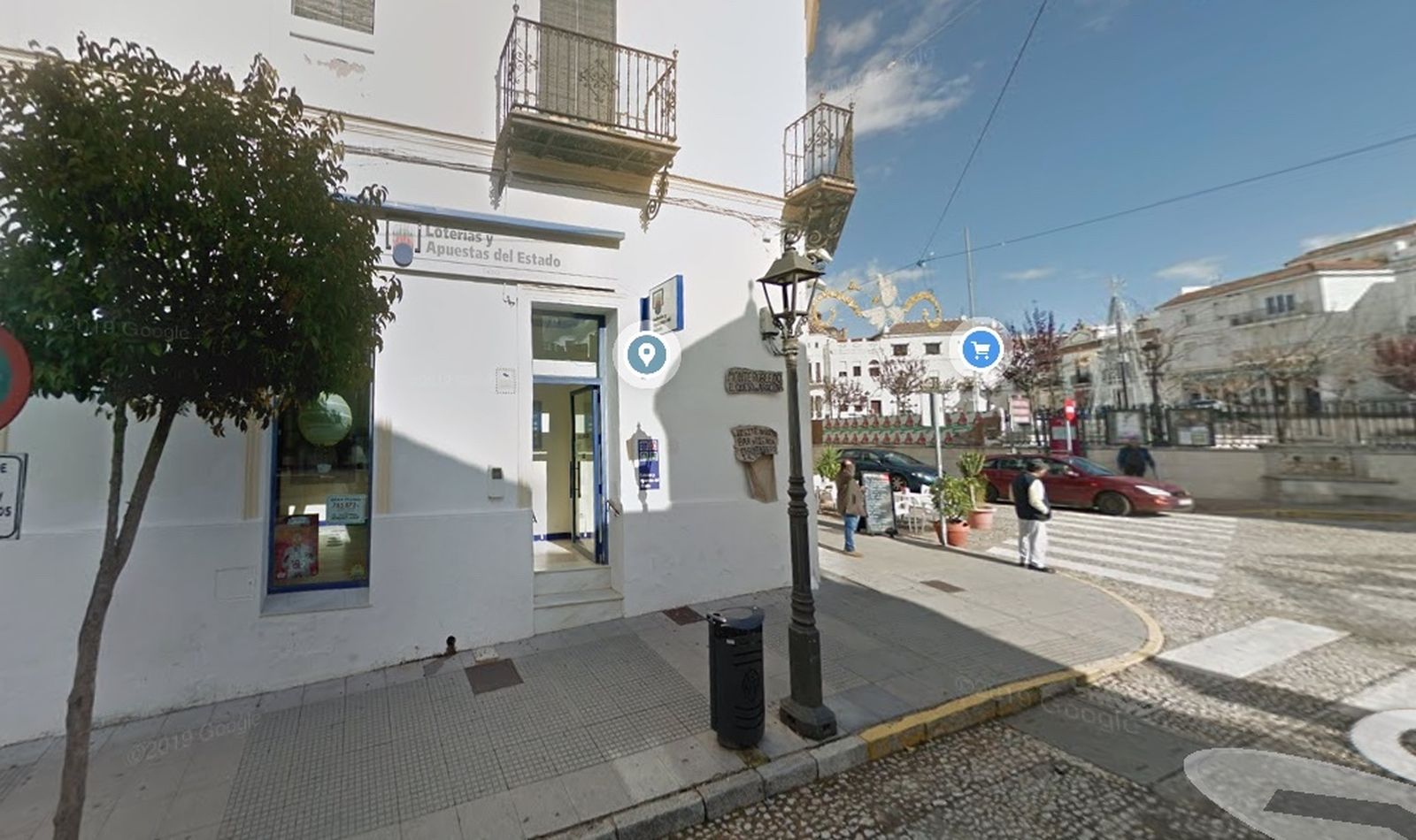 Fachada de la Administración de Loterías El Trébol, la nº 1 de Aracena.