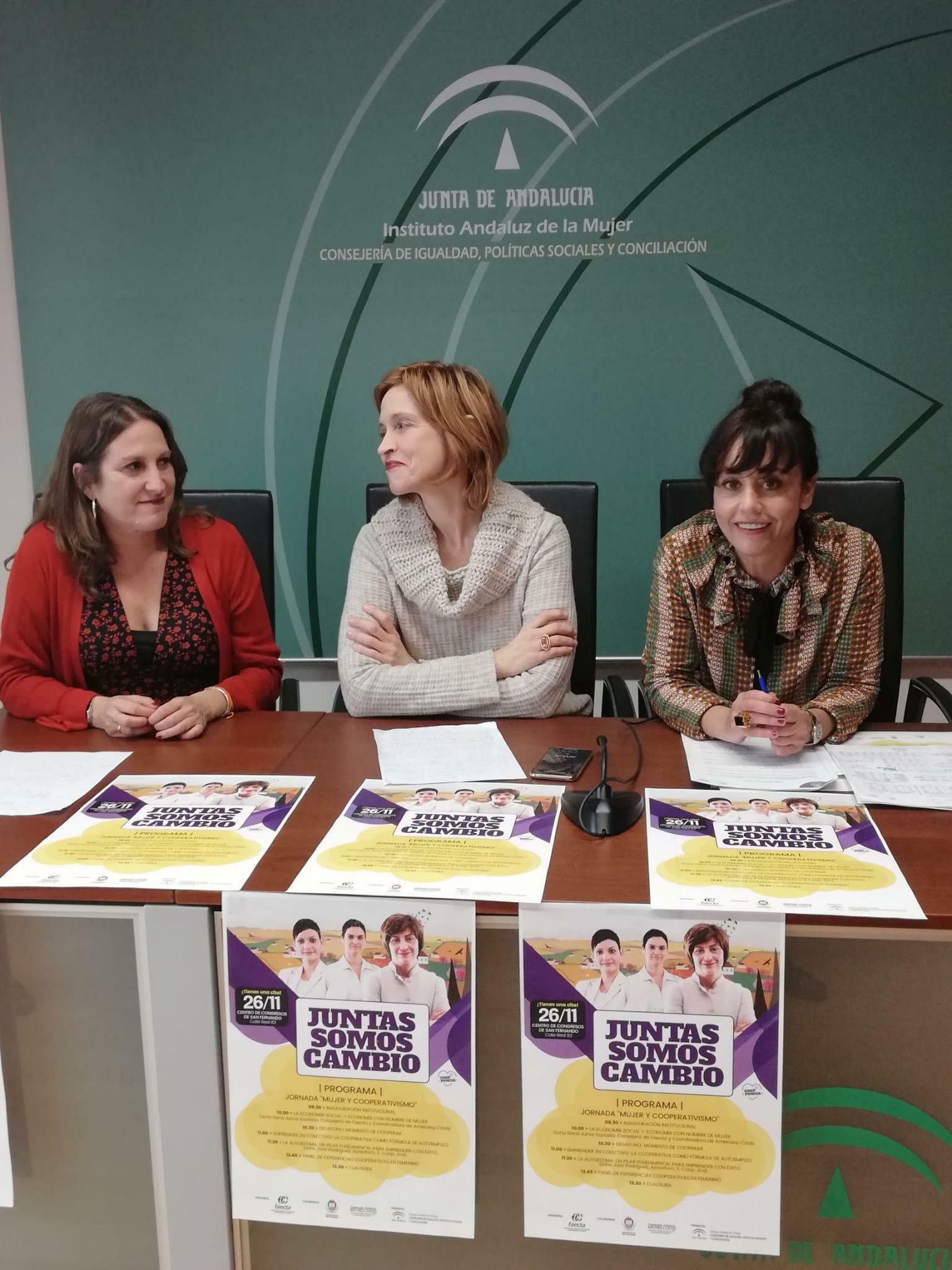 Presentación de la jornada sobre mujer y cooperativismo impulsada por el IAM que se desarrollará en San Fernando.