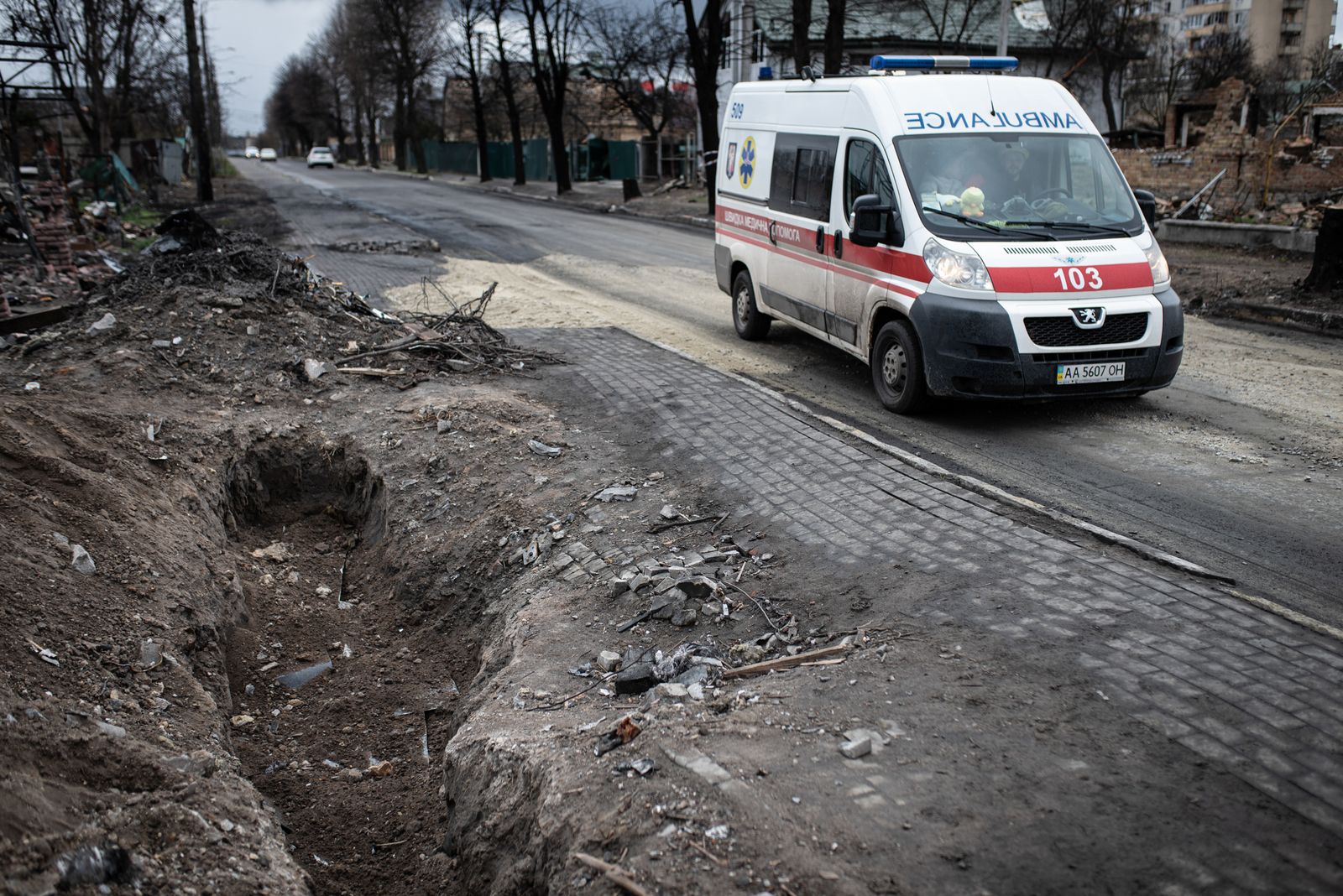 La crónica de dos onubenses en la guerra de Ucrania, en imágenes