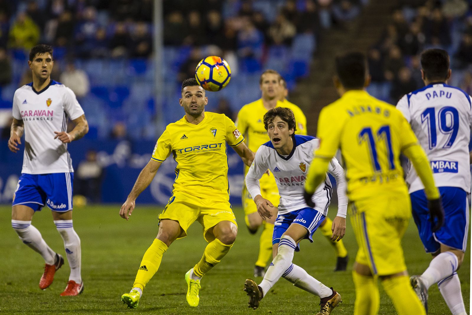 Las imágenes del Zaragoza-Cádiz