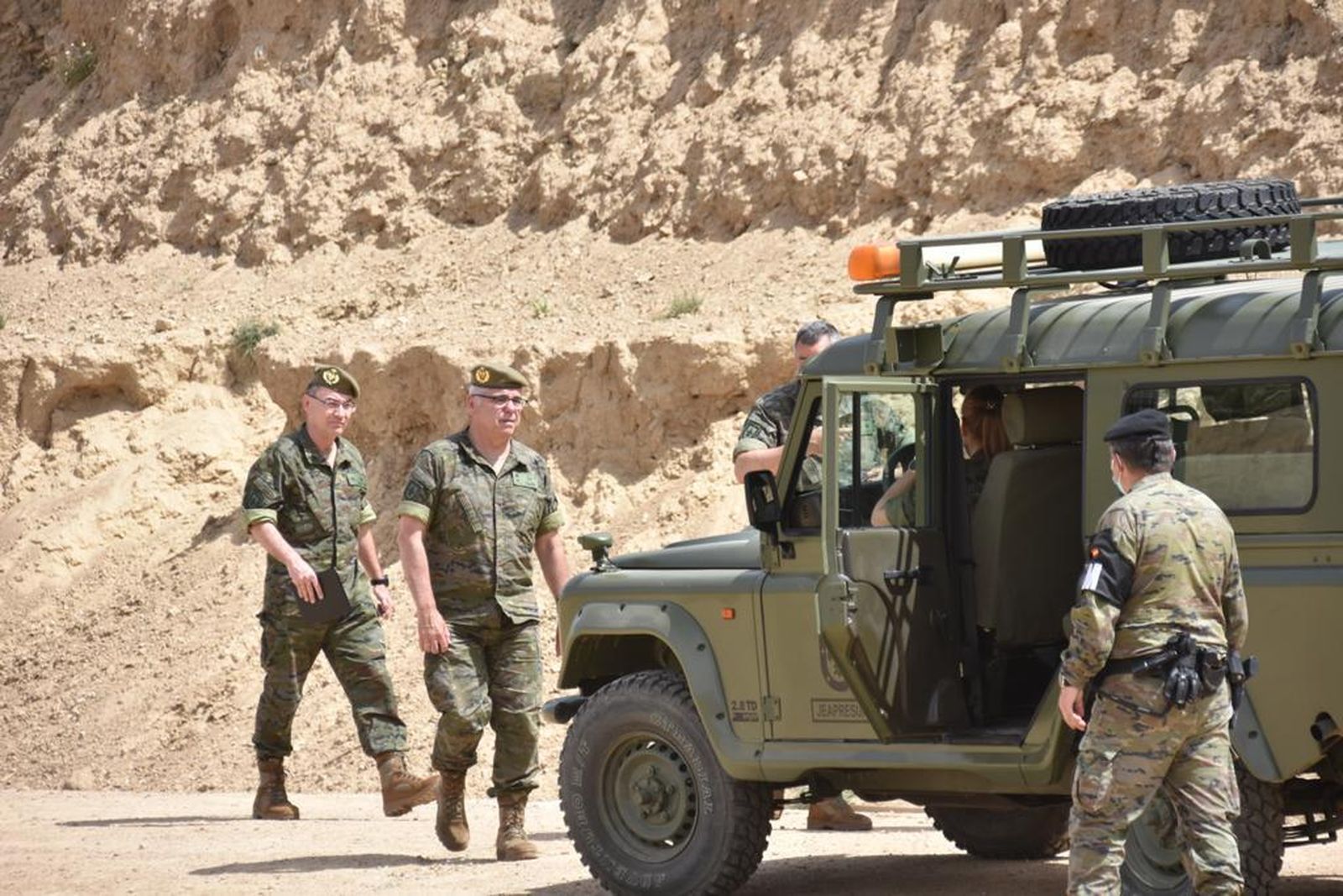 Visita realizada por el general Chapa a la Brigada.