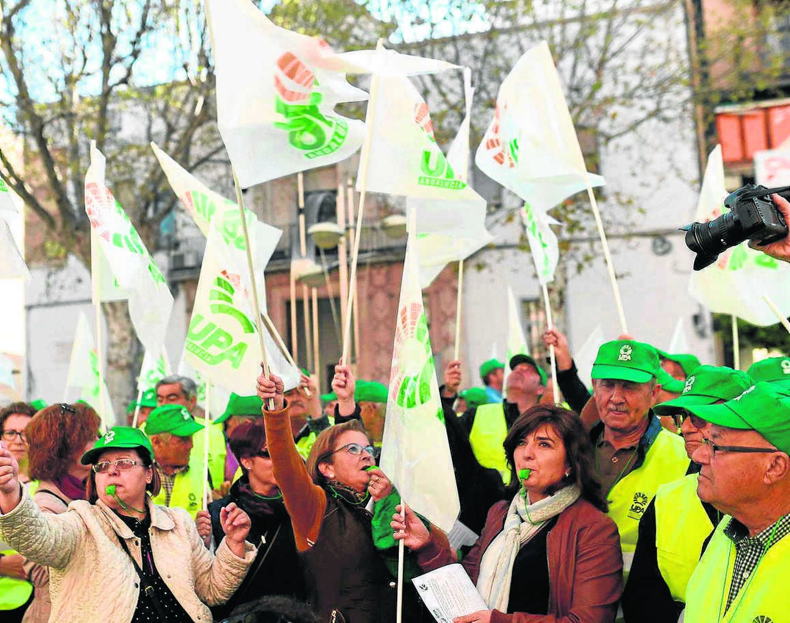 Manifestación que tuvo lugar el viernes en el Bulevar Gran Capitán de la capital.